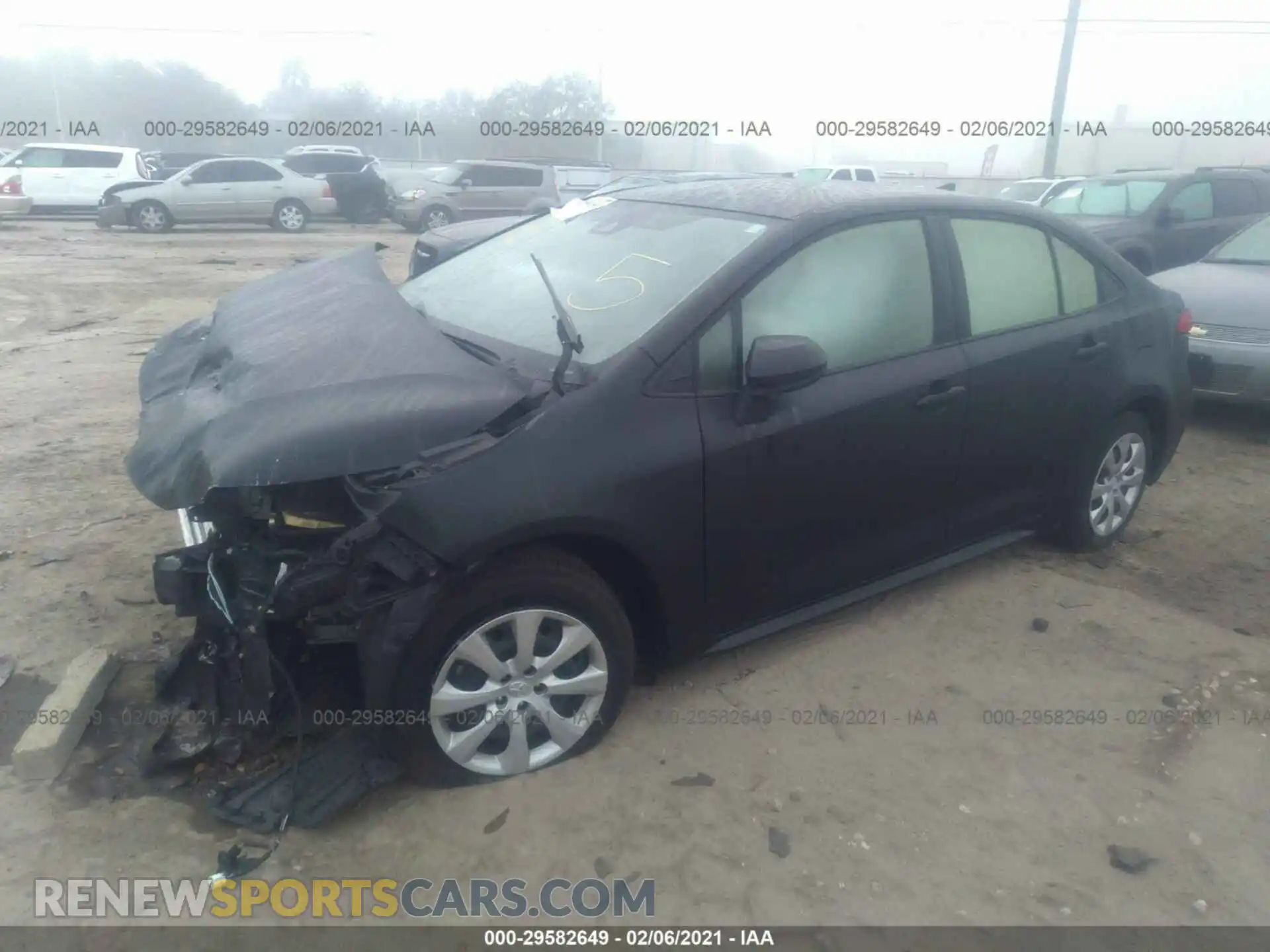 2 Photograph of a damaged car JTDEPRAE2LJ010415 TOYOTA COROLLA 2020