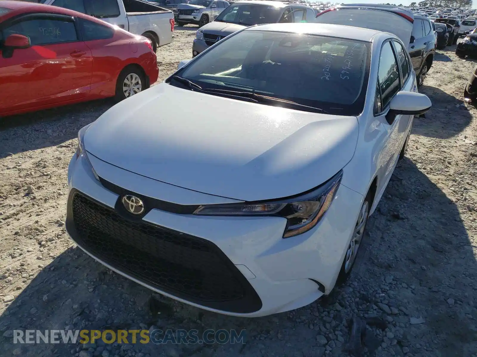 2 Photograph of a damaged car JTDEPRAE2LJ011399 TOYOTA COROLLA 2020
