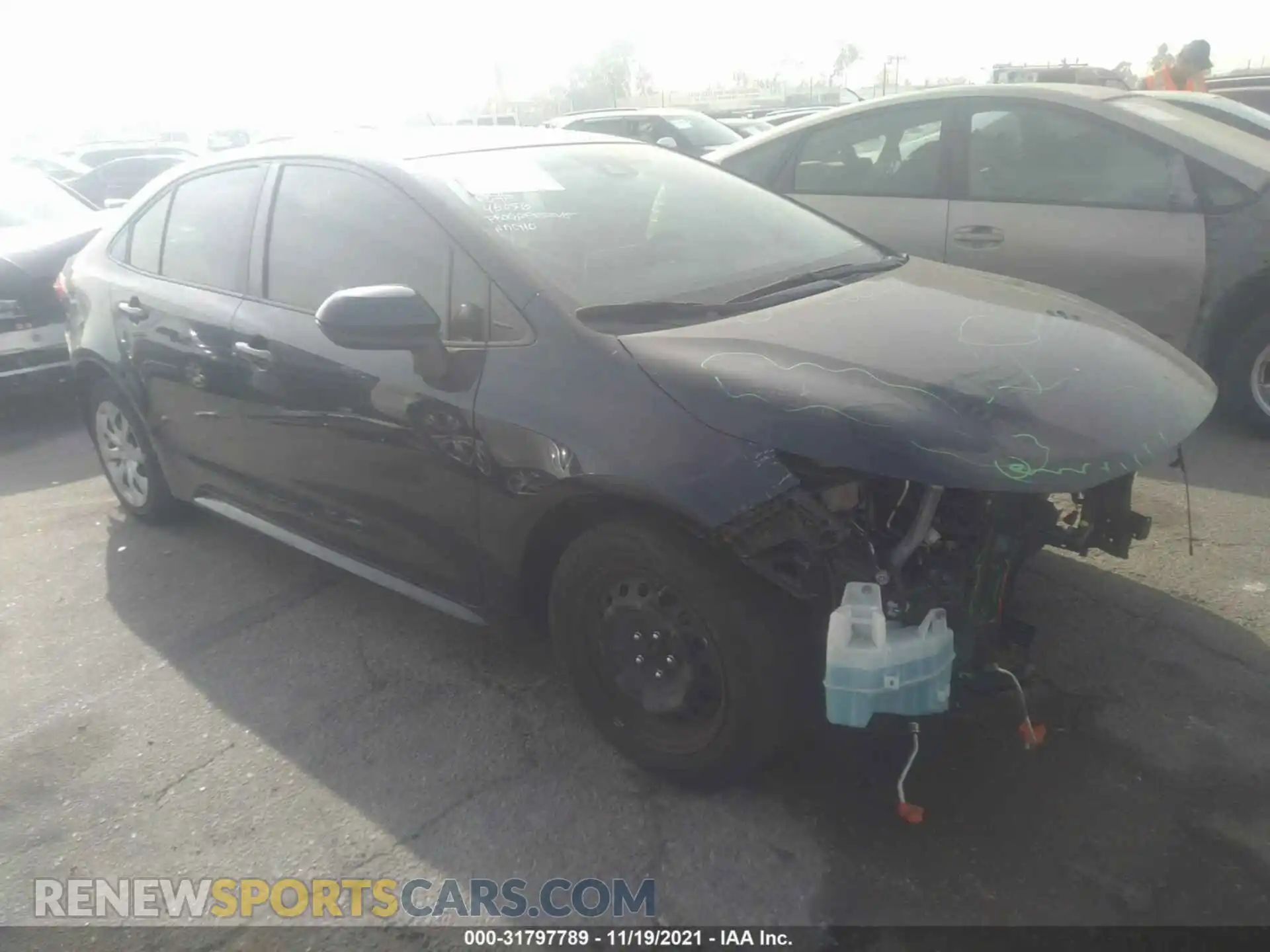 1 Photograph of a damaged car JTDEPRAE2LJ014688 TOYOTA COROLLA 2020