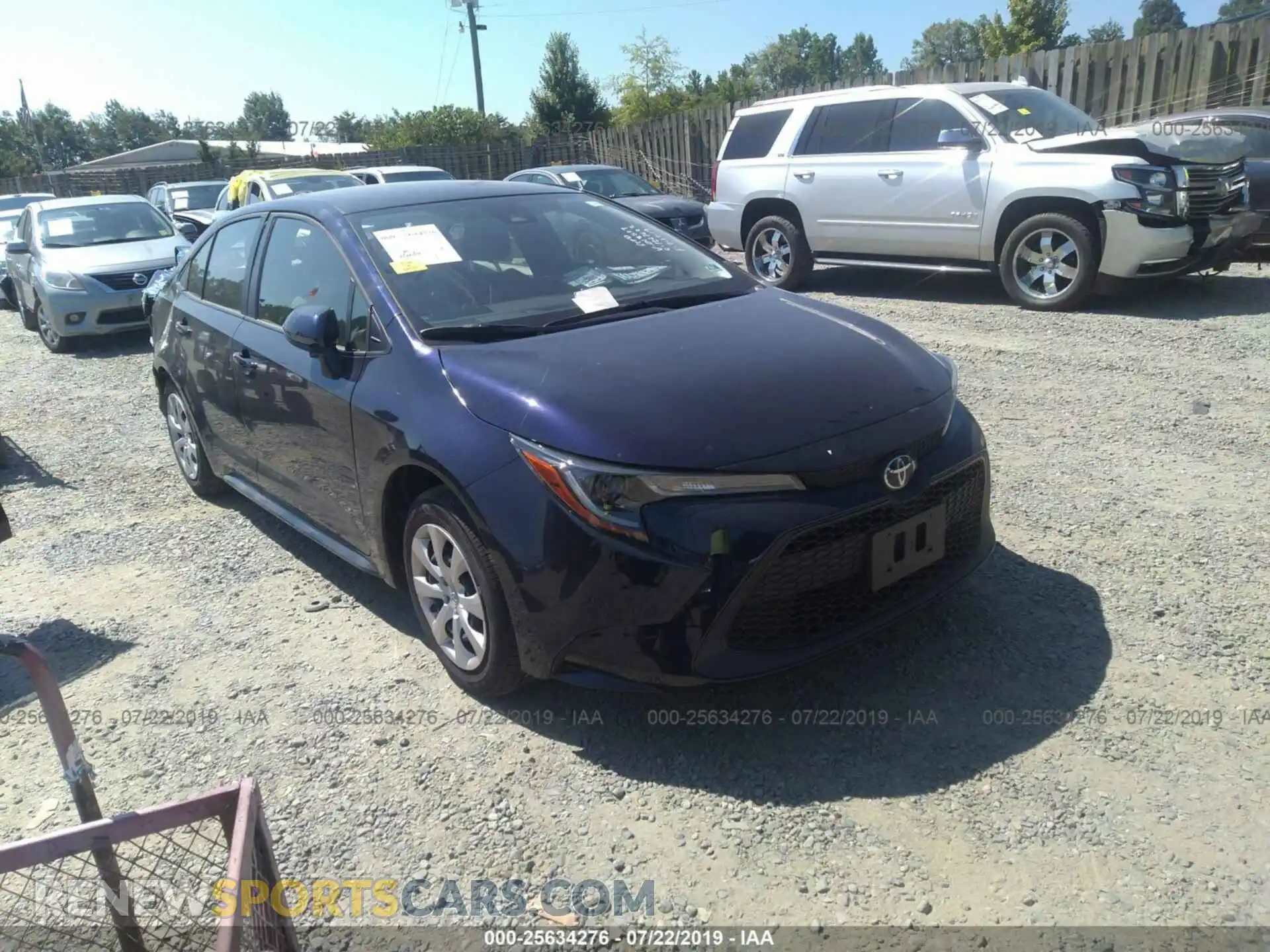 1 Photograph of a damaged car JTDEPRAE2LJ018529 TOYOTA COROLLA 2020