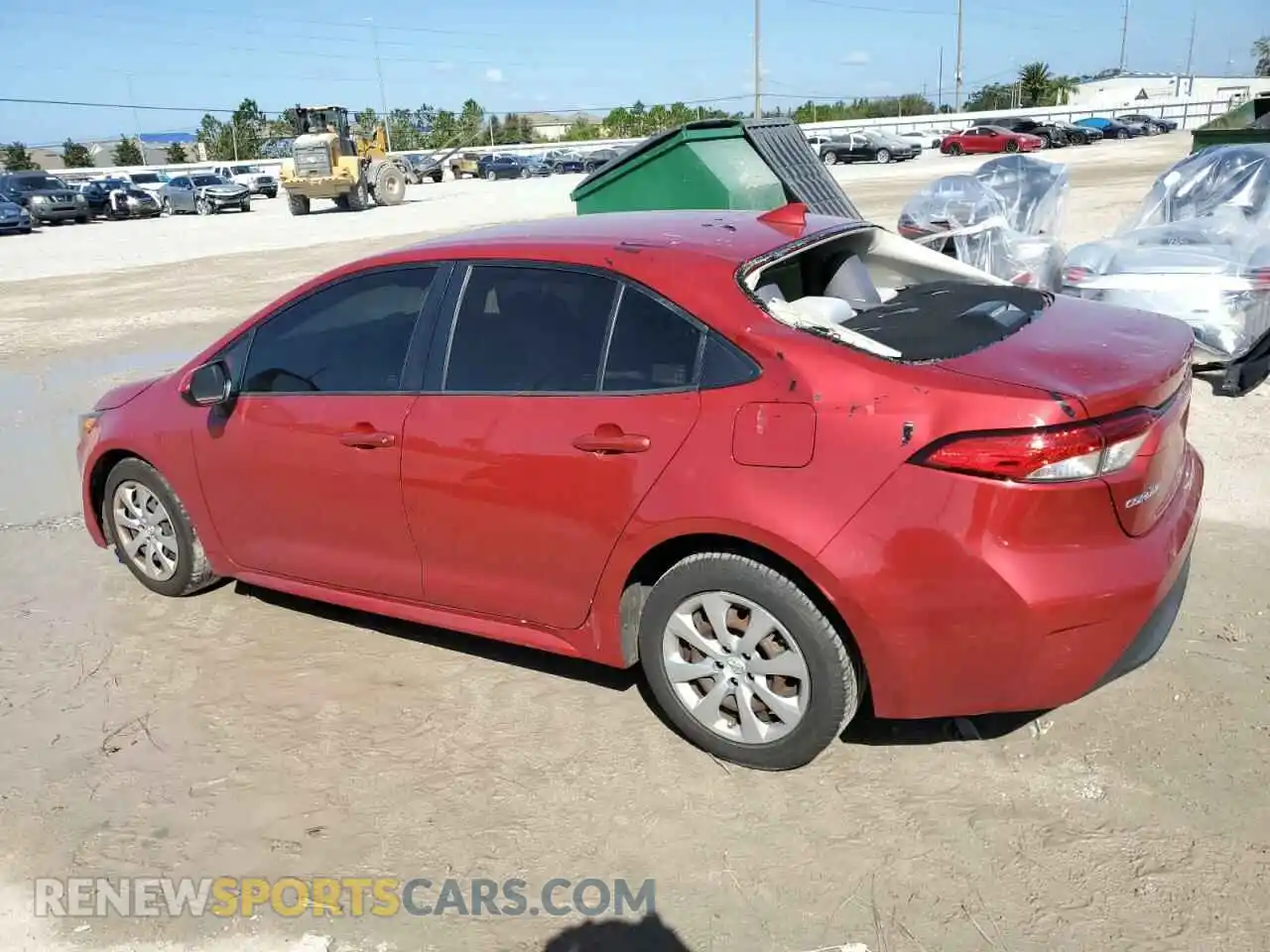 2 Photograph of a damaged car JTDEPRAE2LJ020006 TOYOTA COROLLA 2020