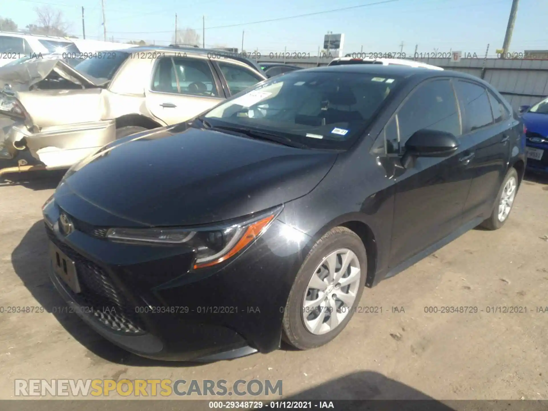 2 Photograph of a damaged car JTDEPRAE2LJ021186 TOYOTA COROLLA 2020
