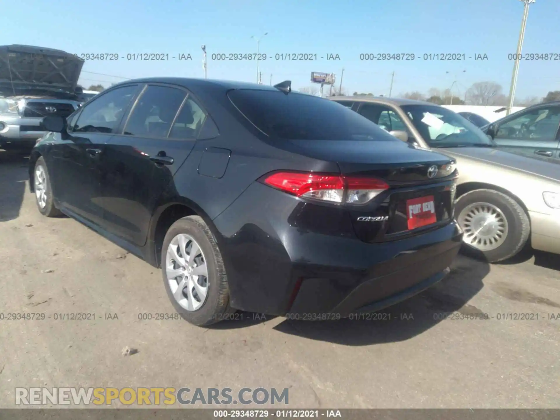 3 Photograph of a damaged car JTDEPRAE2LJ021186 TOYOTA COROLLA 2020