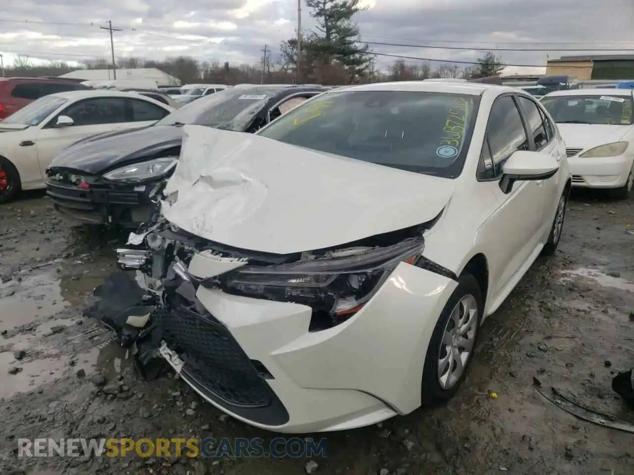 2 Photograph of a damaged car JTDEPRAE2LJ022208 TOYOTA COROLLA 2020