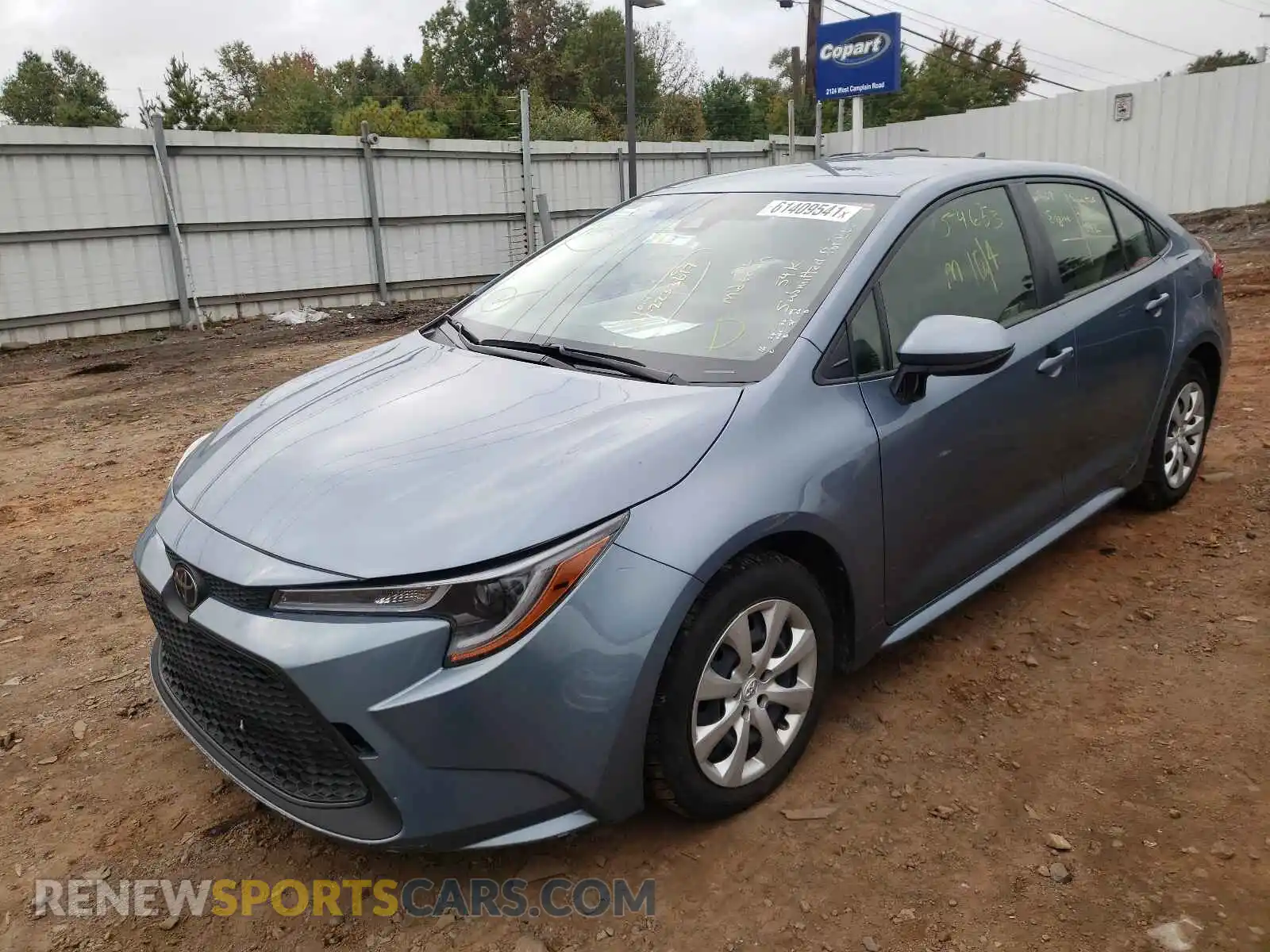 2 Фотография поврежденного автомобиля JTDEPRAE2LJ023245 TOYOTA COROLLA 2020