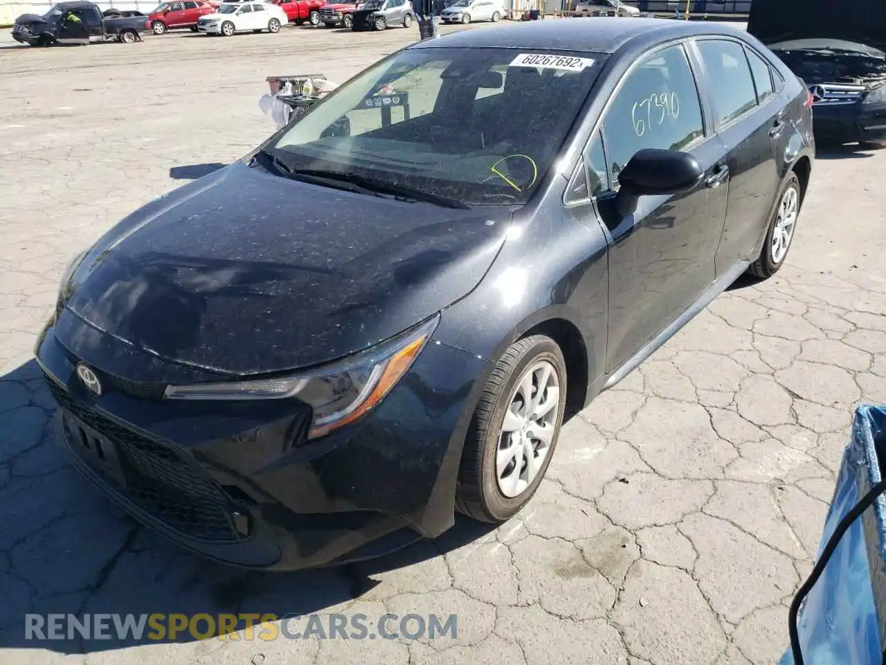 2 Photograph of a damaged car JTDEPRAE2LJ023312 TOYOTA COROLLA 2020