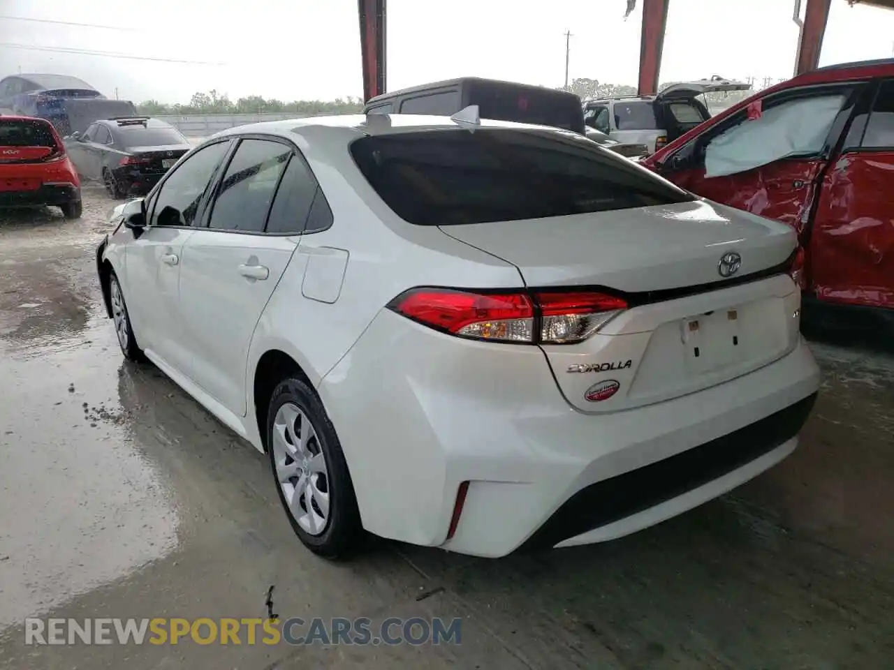 3 Photograph of a damaged car JTDEPRAE2LJ024377 TOYOTA COROLLA 2020
