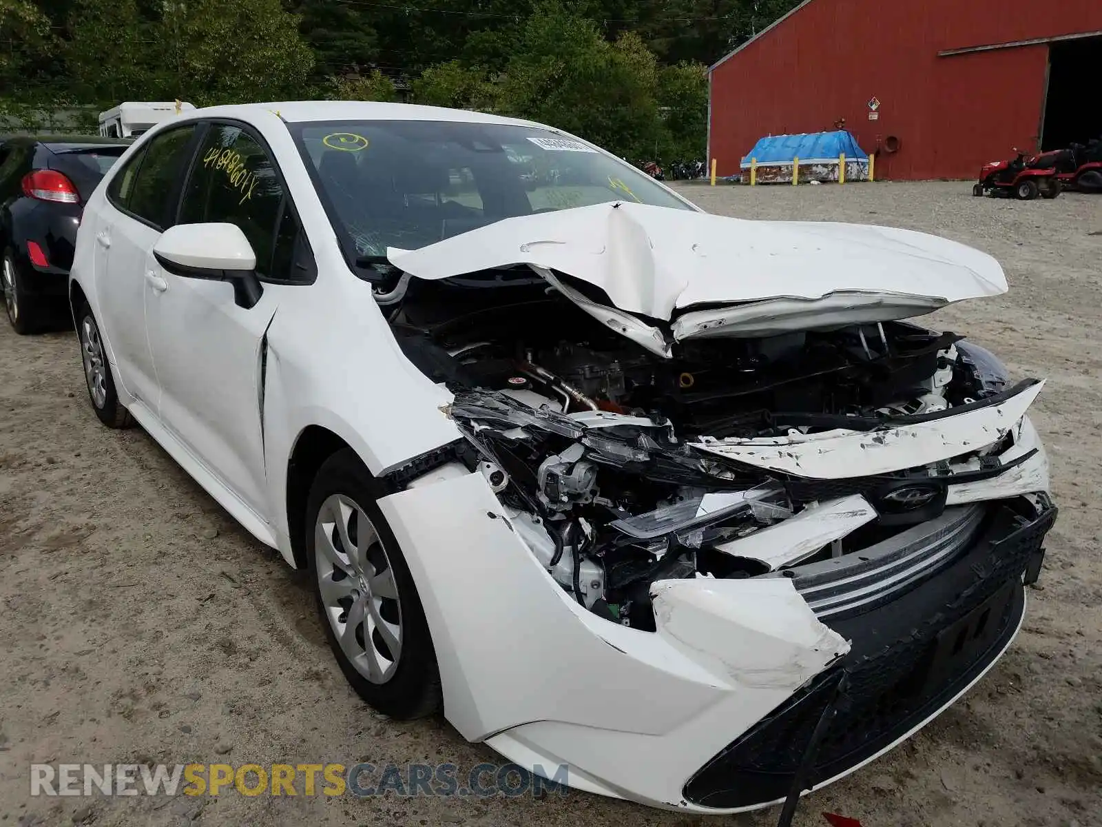 1 Photograph of a damaged car JTDEPRAE2LJ026243 TOYOTA COROLLA 2020