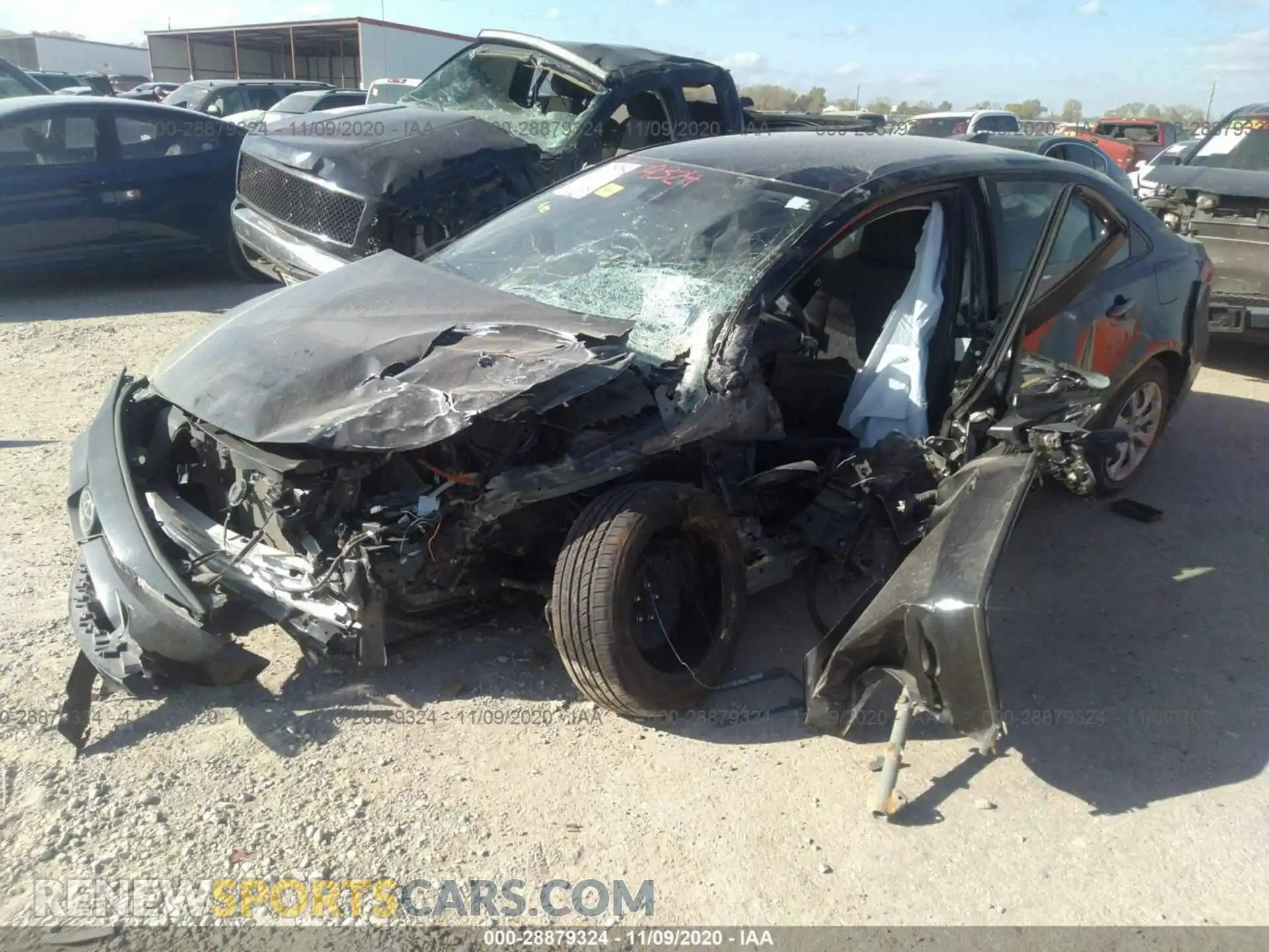 2 Photograph of a damaged car JTDEPRAE2LJ027215 TOYOTA COROLLA 2020