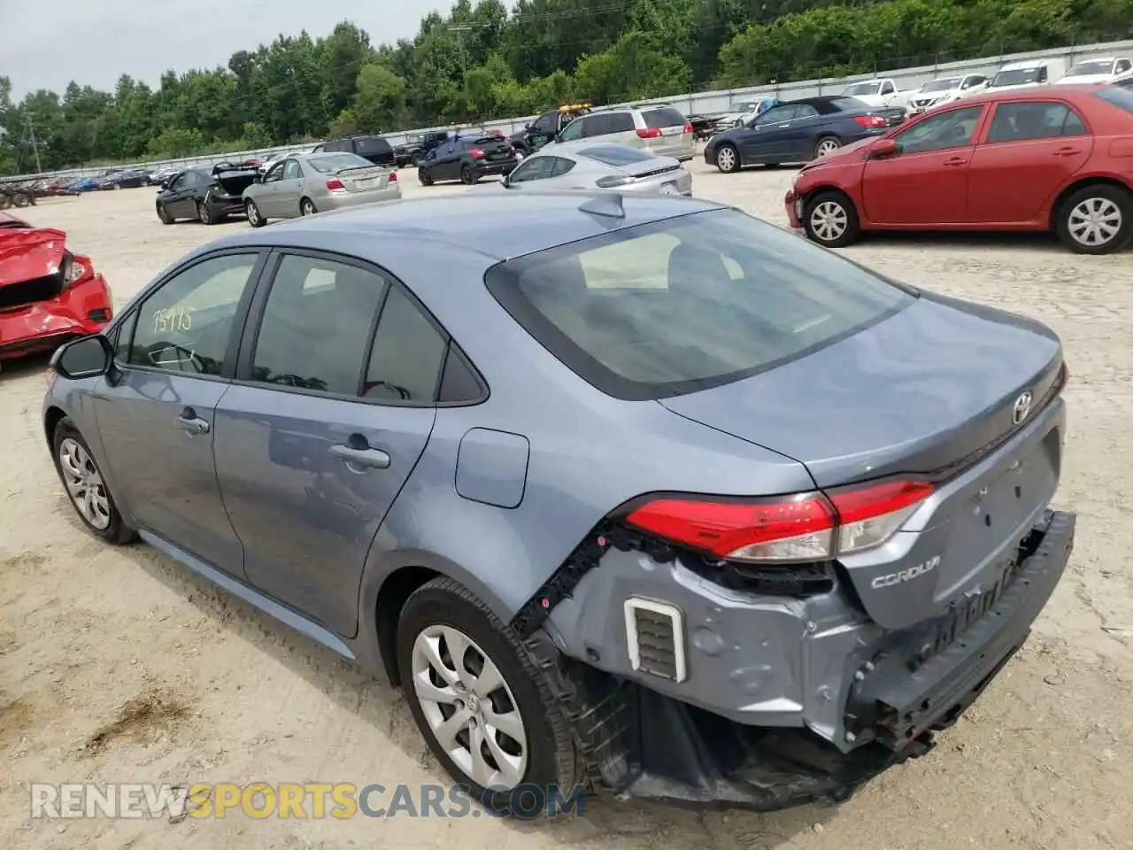 3 Photograph of a damaged car JTDEPRAE2LJ028705 TOYOTA COROLLA 2020
