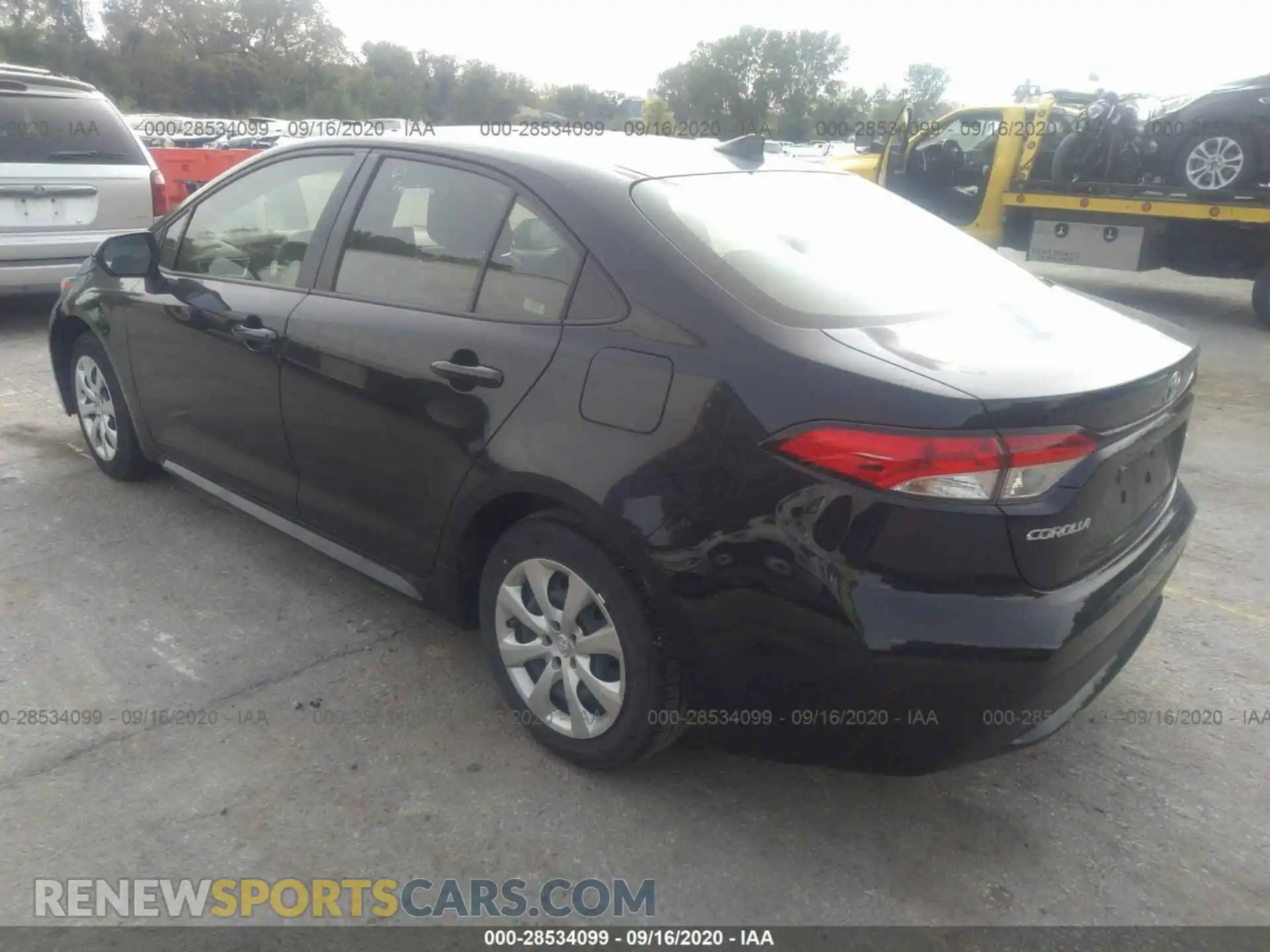 3 Photograph of a damaged car JTDEPRAE2LJ030387 TOYOTA COROLLA 2020