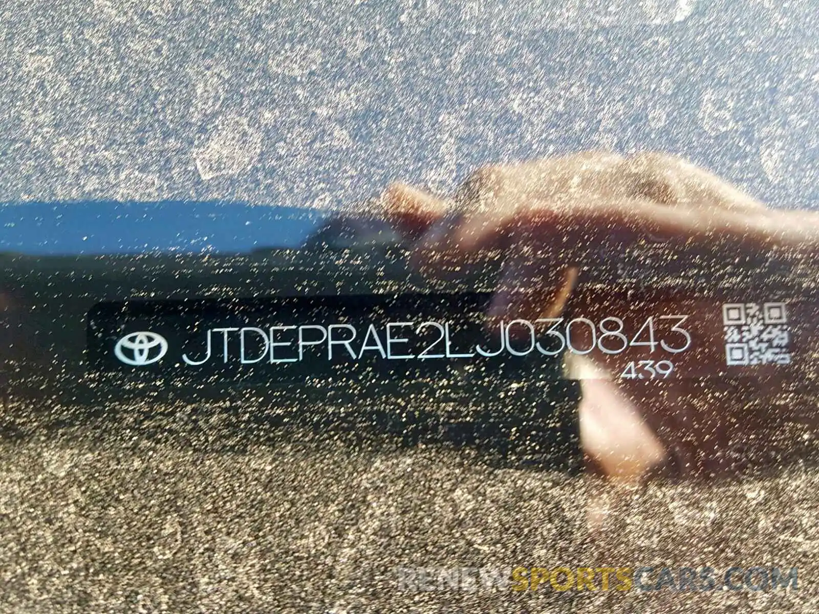 10 Photograph of a damaged car JTDEPRAE2LJ030843 TOYOTA COROLLA 2020
