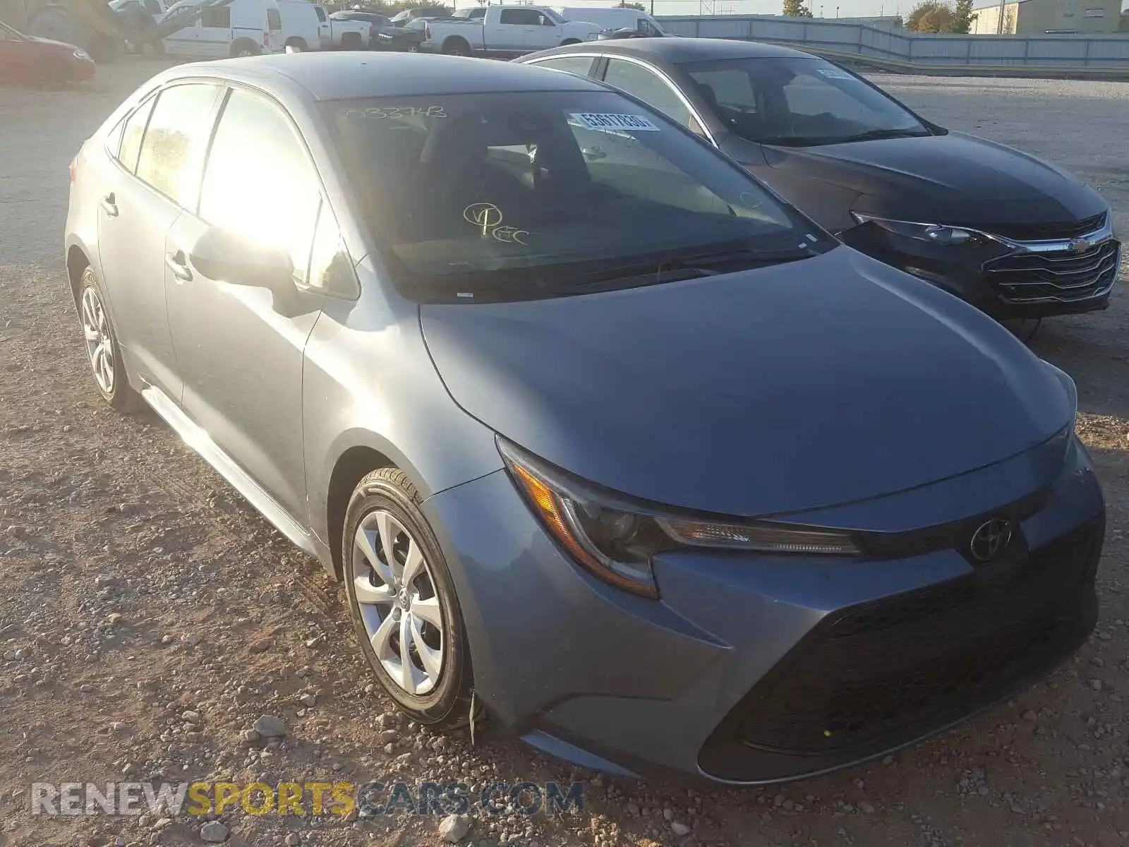 1 Photograph of a damaged car JTDEPRAE2LJ033743 TOYOTA COROLLA 2020