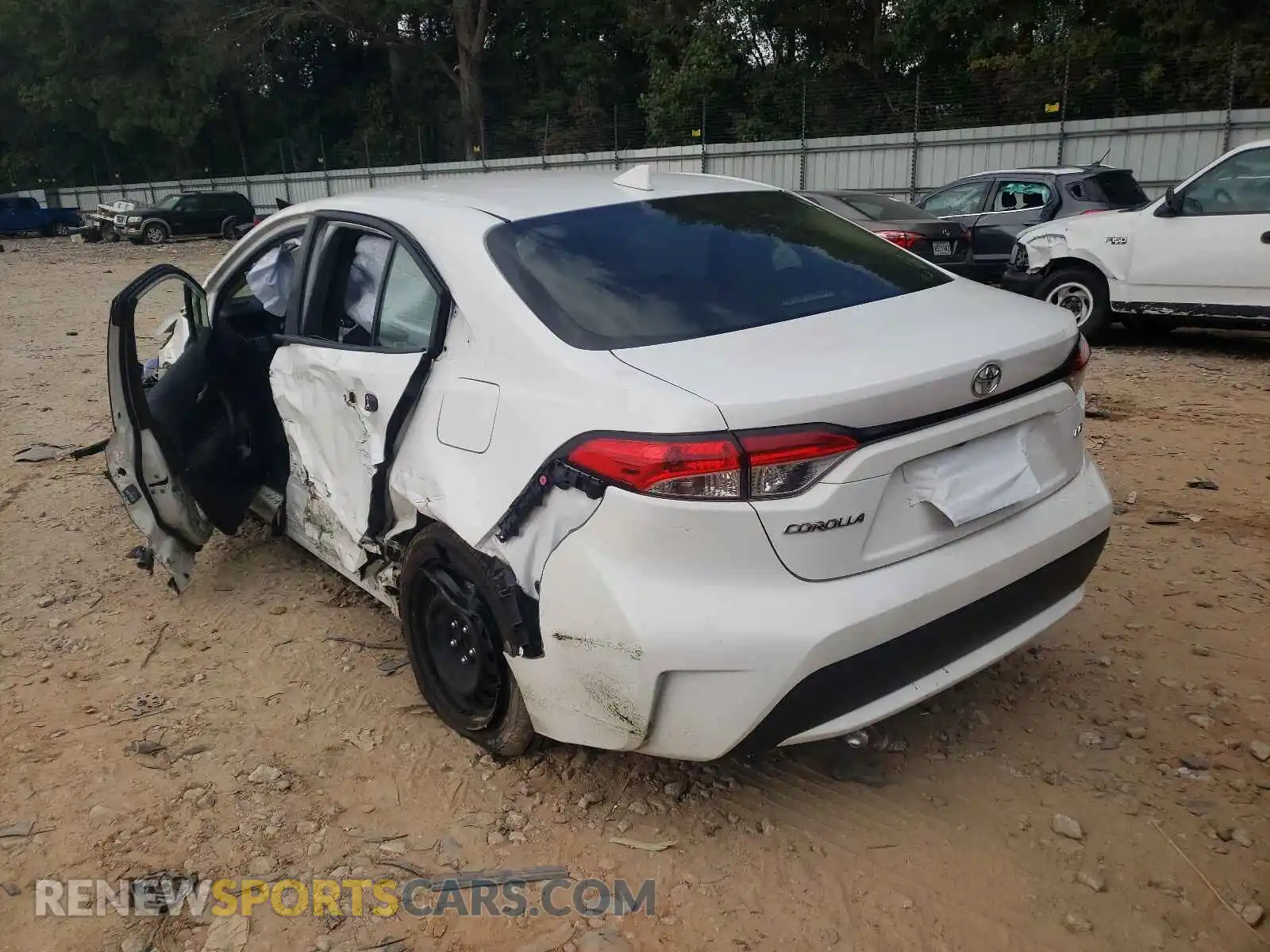 3 Photograph of a damaged car JTDEPRAE2LJ034066 TOYOTA COROLLA 2020