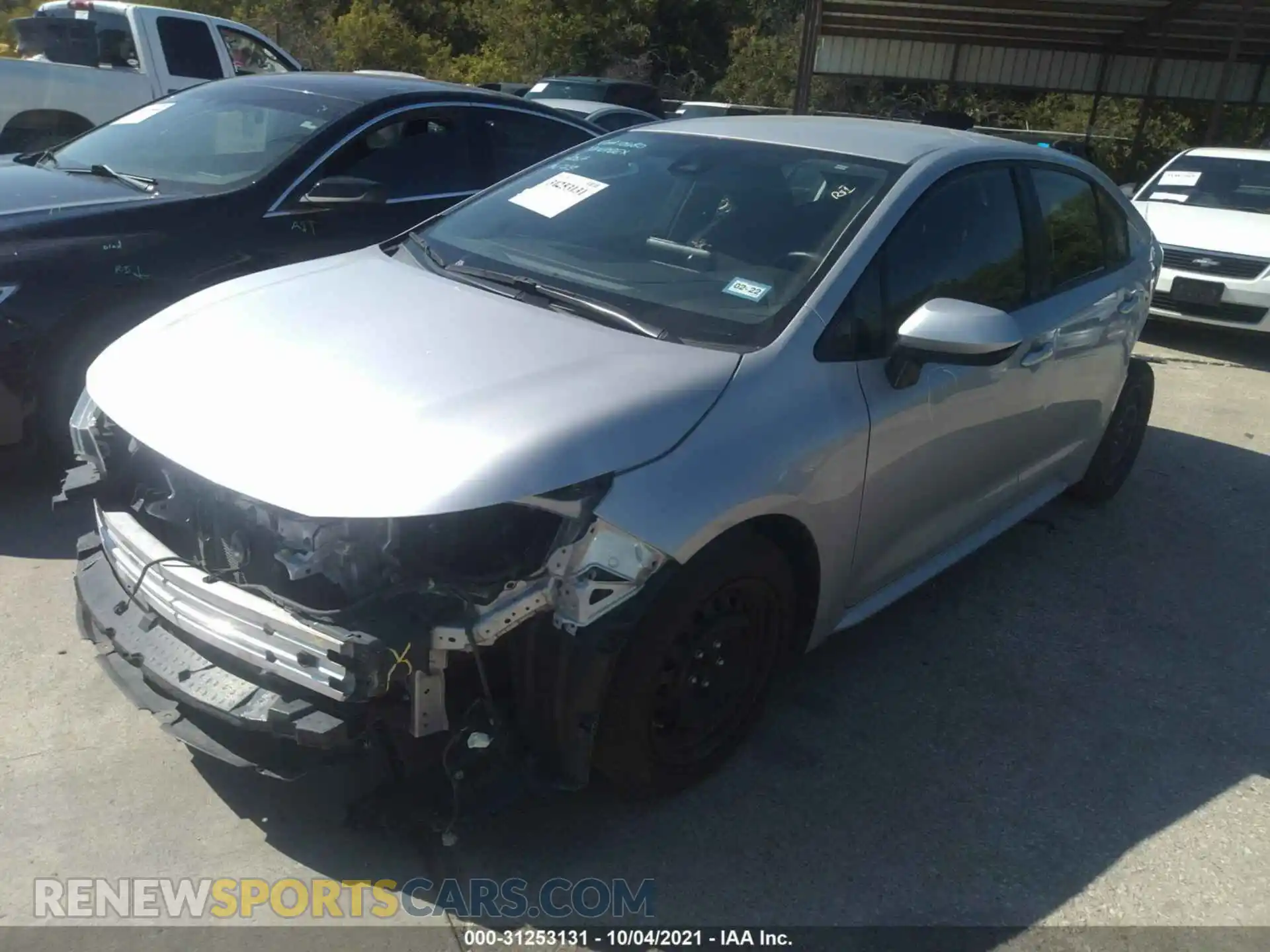 2 fotografías del automóvil dañado JTDEPRAE2LJ034536 TOYOTA COROLLA 2020
