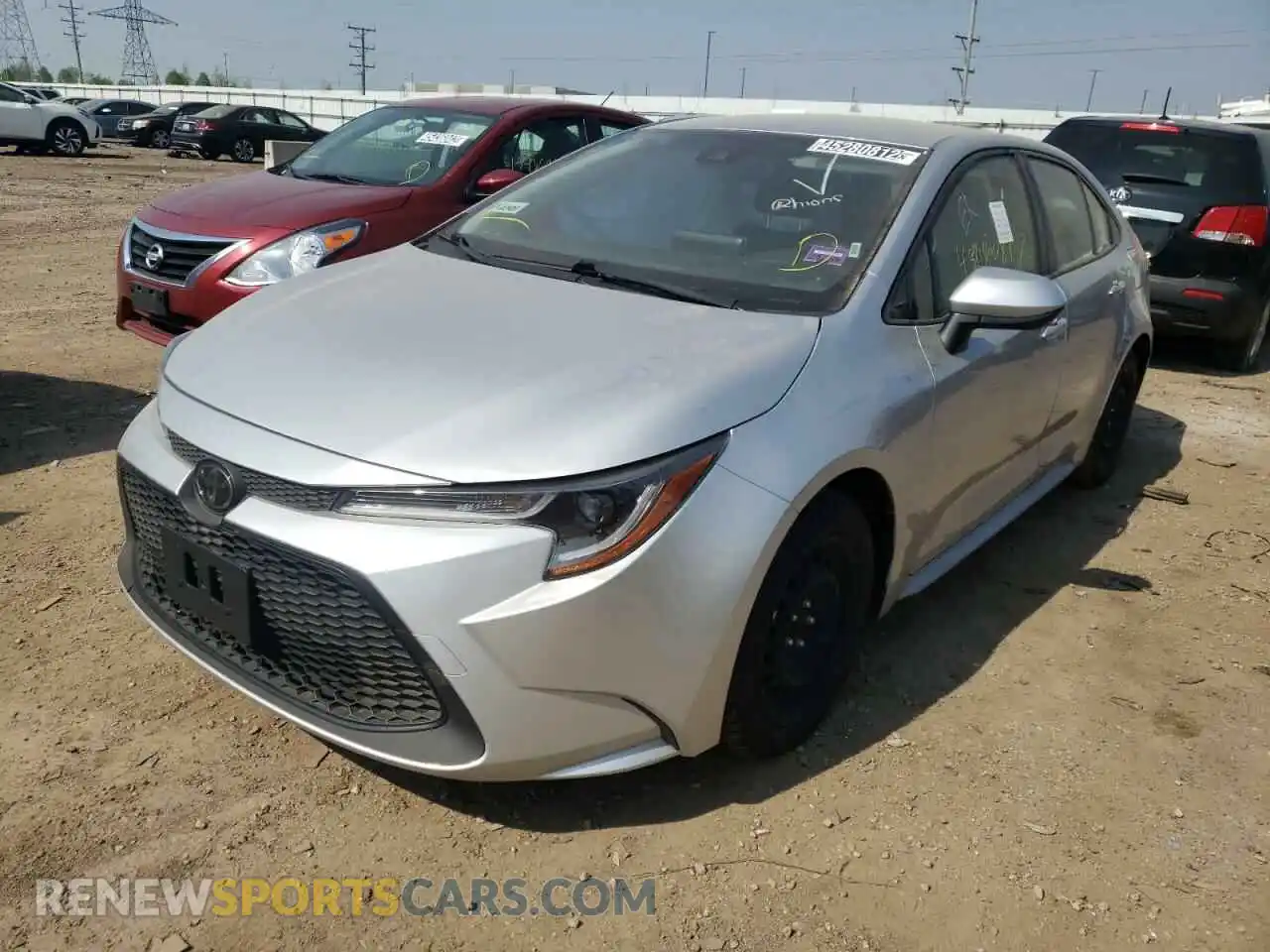 2 Photograph of a damaged car JTDEPRAE2LJ036402 TOYOTA COROLLA 2020