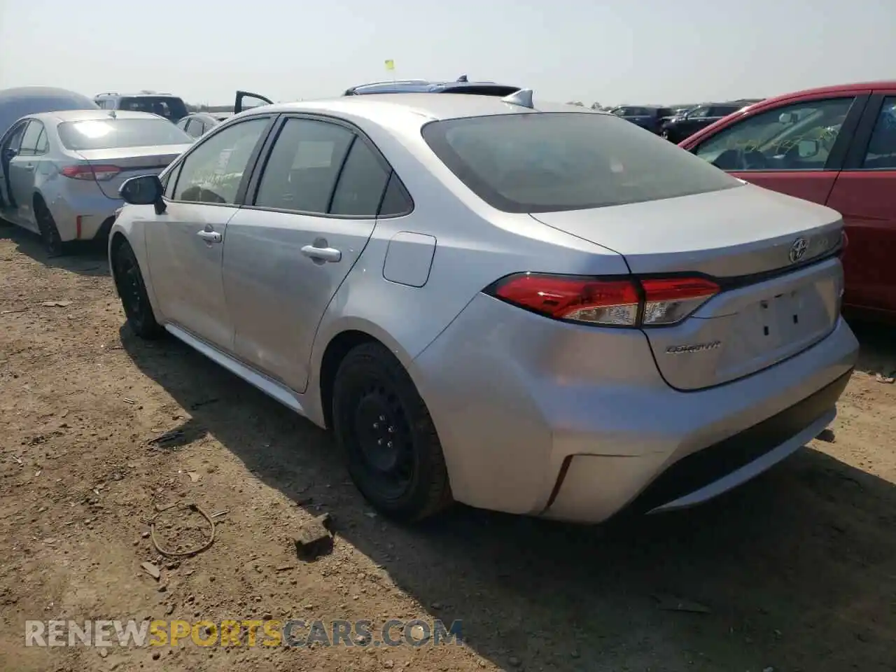 3 Photograph of a damaged car JTDEPRAE2LJ036402 TOYOTA COROLLA 2020