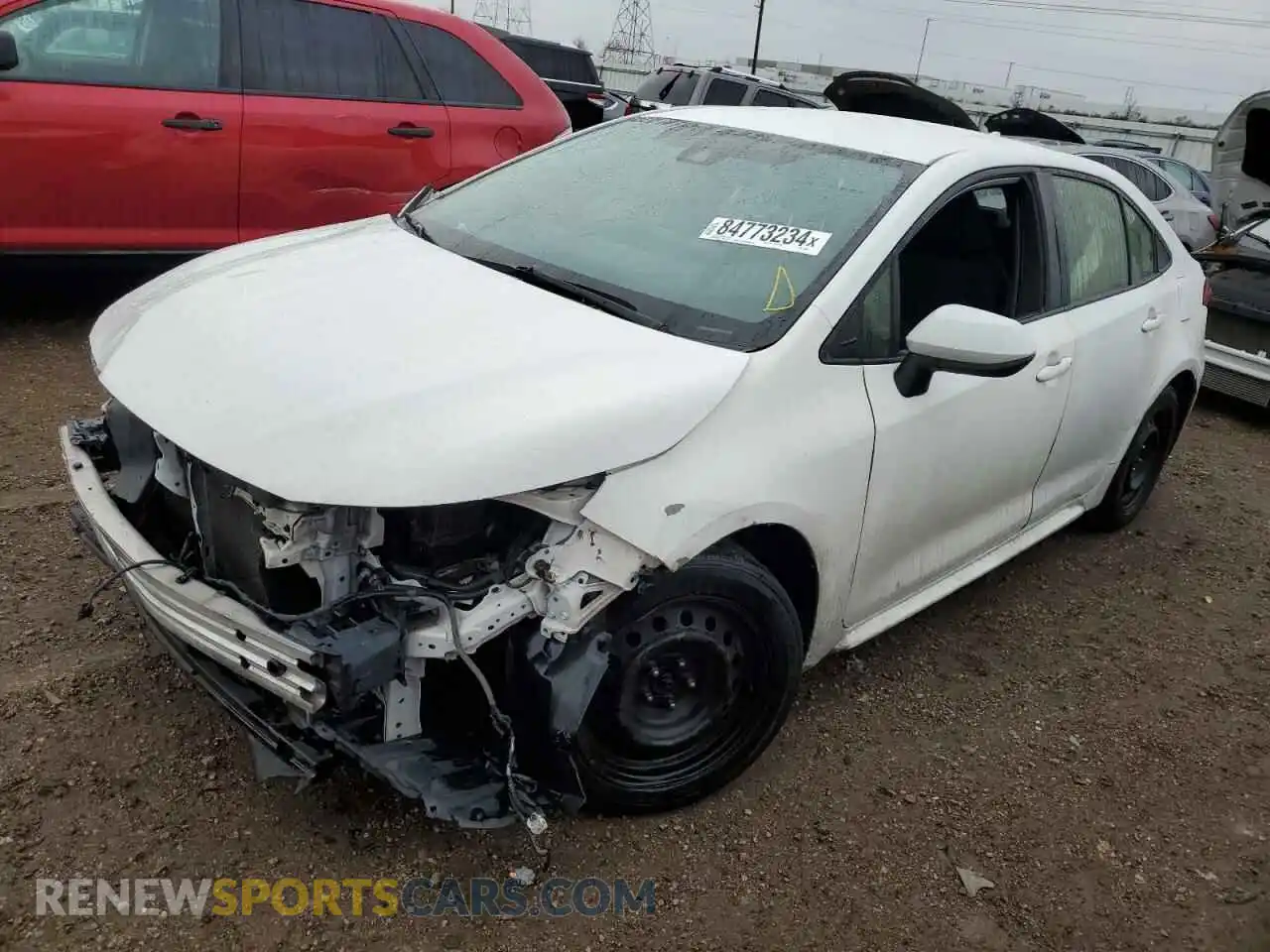 1 Фотография поврежденного автомобиля JTDEPRAE2LJ036593 TOYOTA COROLLA 2020