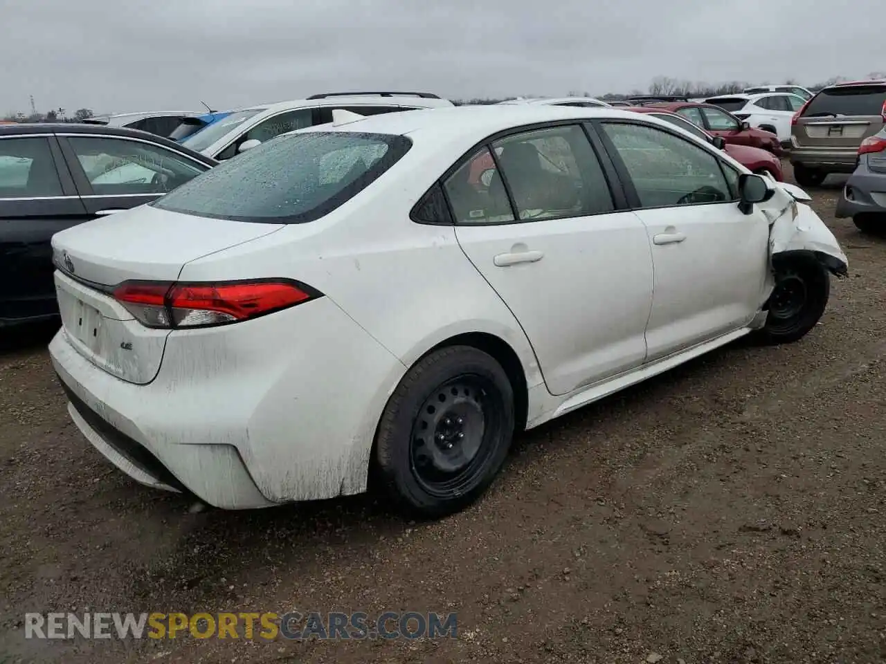 3 Фотография поврежденного автомобиля JTDEPRAE2LJ036593 TOYOTA COROLLA 2020