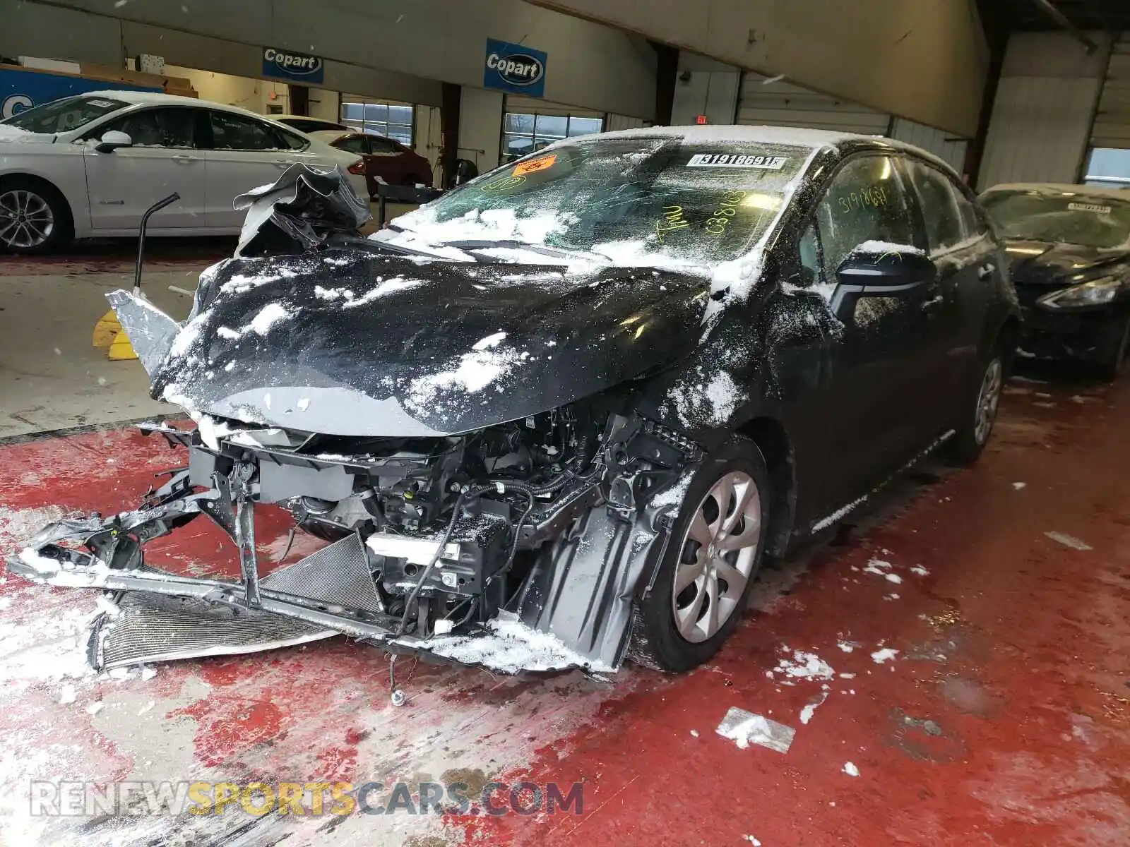 2 Photograph of a damaged car JTDEPRAE2LJ038103 TOYOTA COROLLA 2020