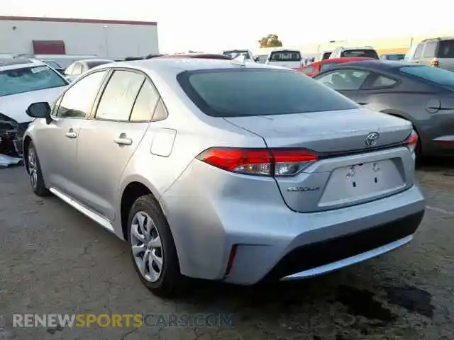 3 Photograph of a damaged car JTDEPRAE2LJ038683 TOYOTA COROLLA 2020