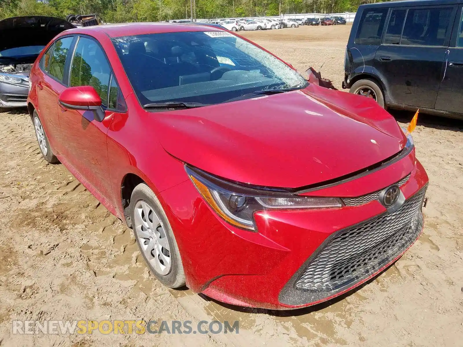 1 Photograph of a damaged car JTDEPRAE2LJ039347 TOYOTA COROLLA 2020