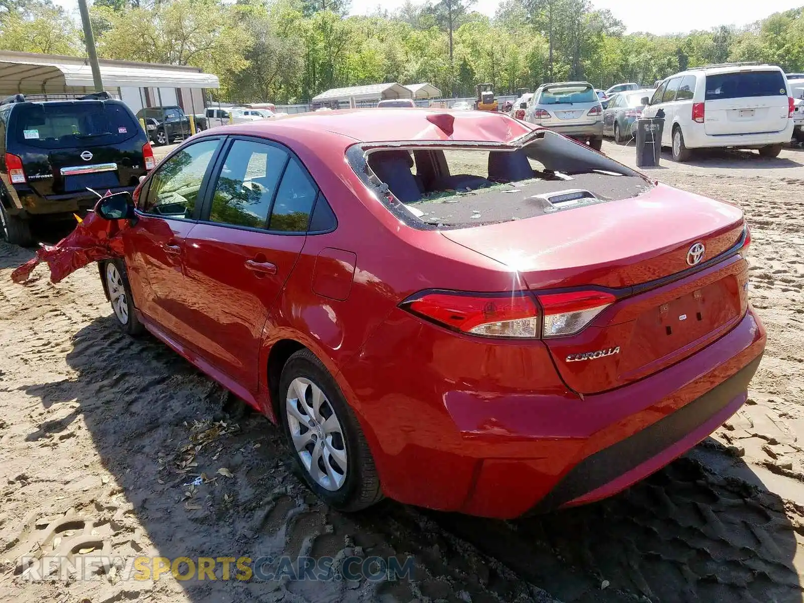 3 Photograph of a damaged car JTDEPRAE2LJ039347 TOYOTA COROLLA 2020