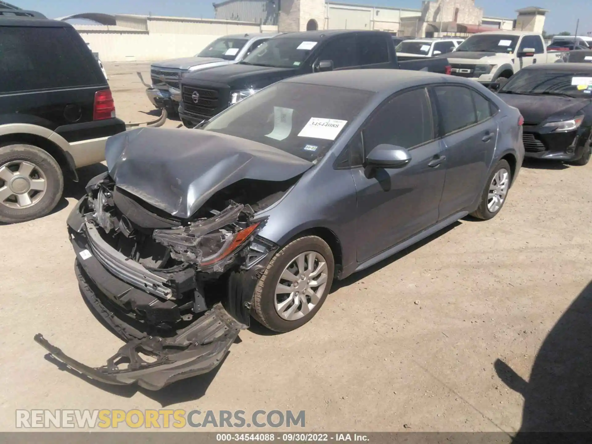2 Photograph of a damaged car JTDEPRAE2LJ040322 TOYOTA COROLLA 2020