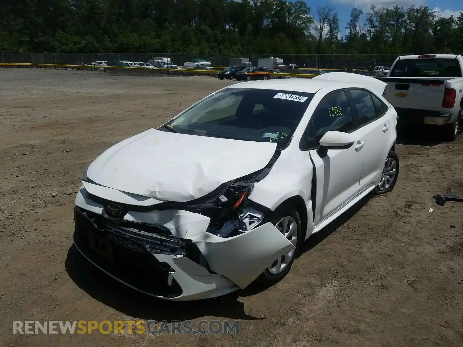 2 Фотография поврежденного автомобиля JTDEPRAE2LJ040546 TOYOTA COROLLA 2020