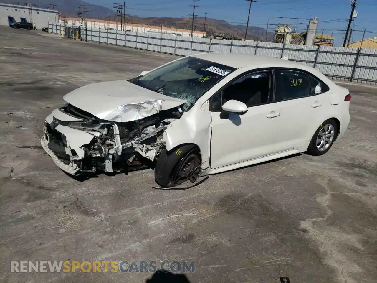 2 Photograph of a damaged car JTDEPRAE2LJ040725 TOYOTA COROLLA 2020