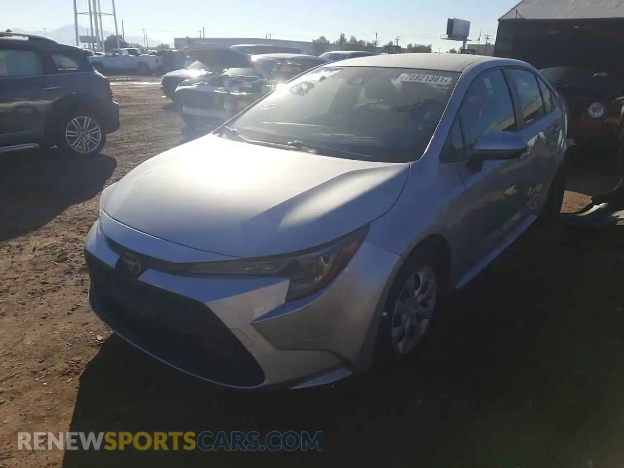 2 Photograph of a damaged car JTDEPRAE2LJ041227 TOYOTA COROLLA 2020