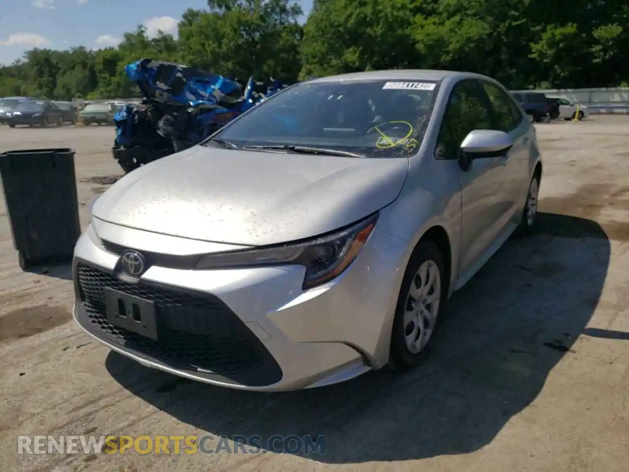 2 Photograph of a damaged car JTDEPRAE2LJ042071 TOYOTA COROLLA 2020
