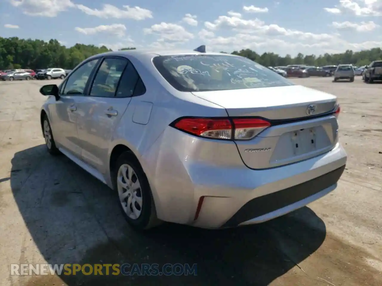3 Photograph of a damaged car JTDEPRAE2LJ042071 TOYOTA COROLLA 2020
