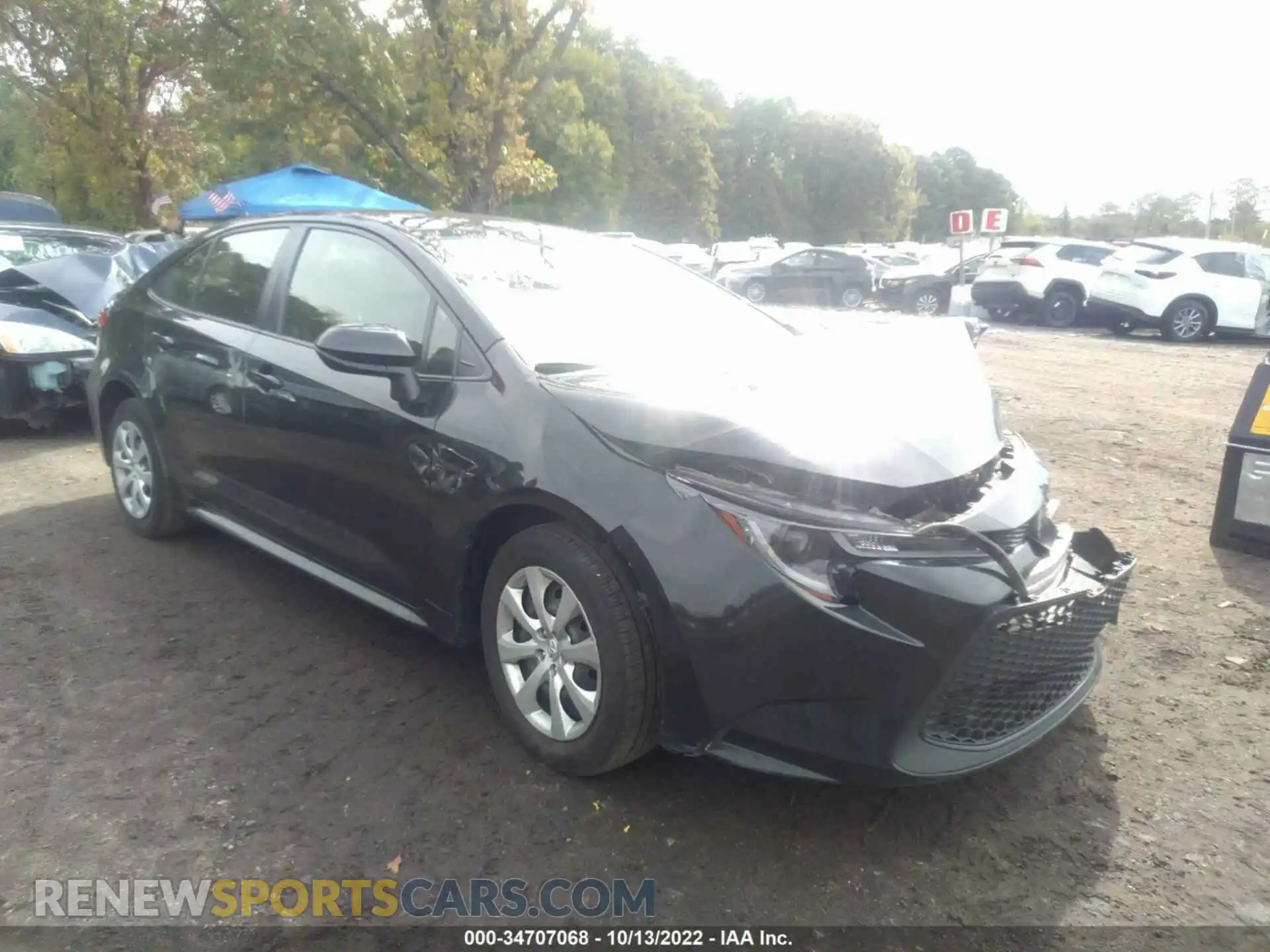 1 Photograph of a damaged car JTDEPRAE2LJ042801 TOYOTA COROLLA 2020