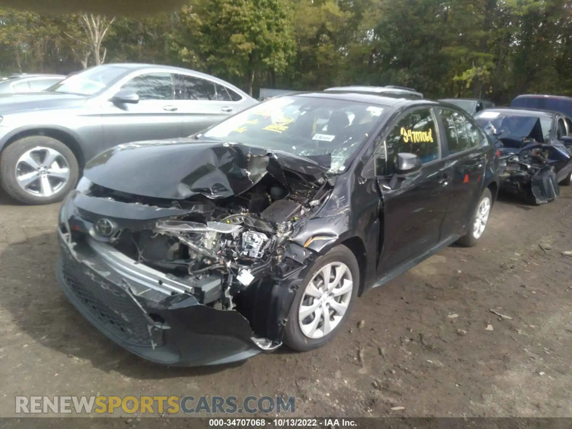 2 Photograph of a damaged car JTDEPRAE2LJ042801 TOYOTA COROLLA 2020
