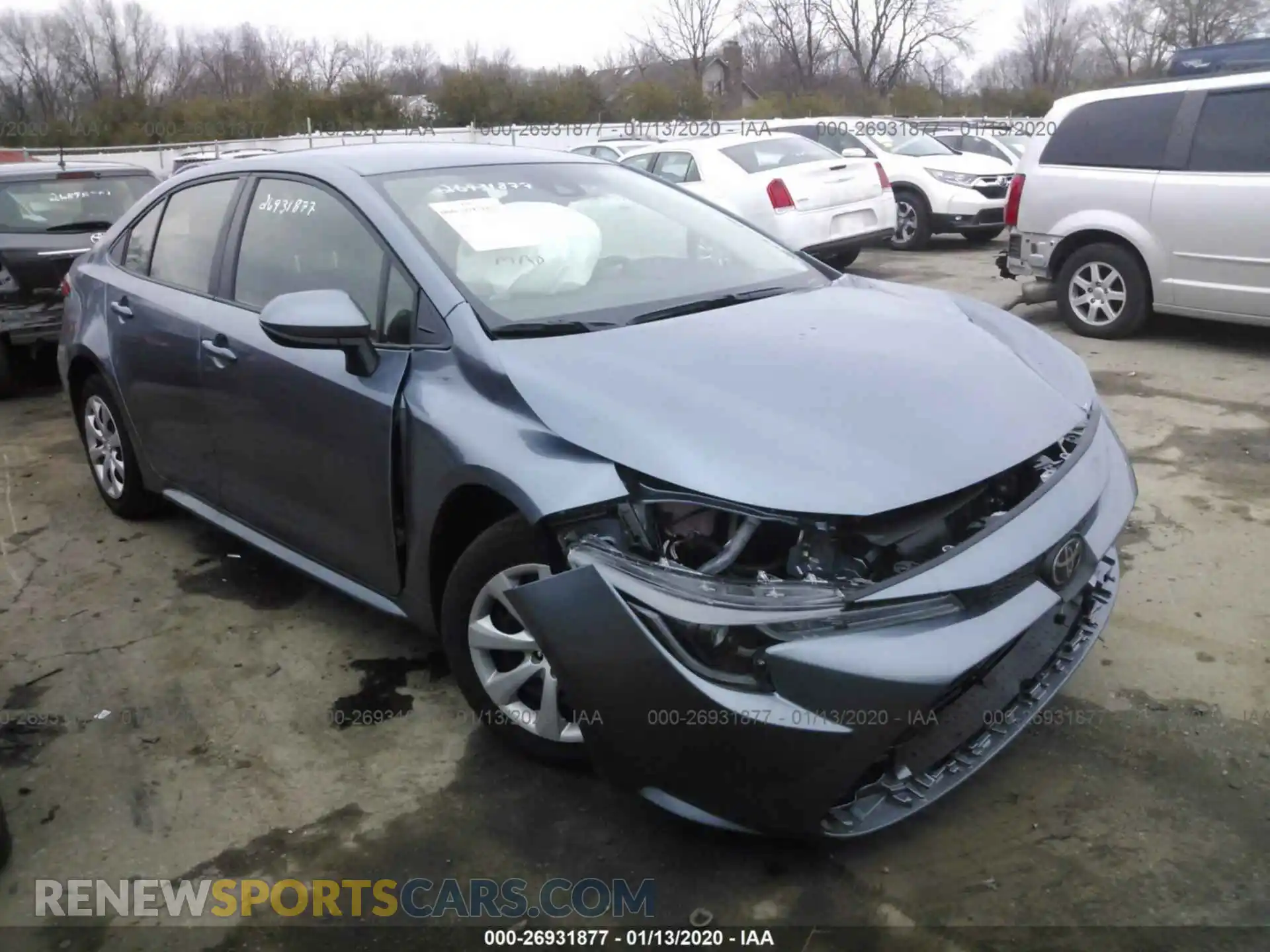 1 Photograph of a damaged car JTDEPRAE2LJ042829 TOYOTA COROLLA 2020