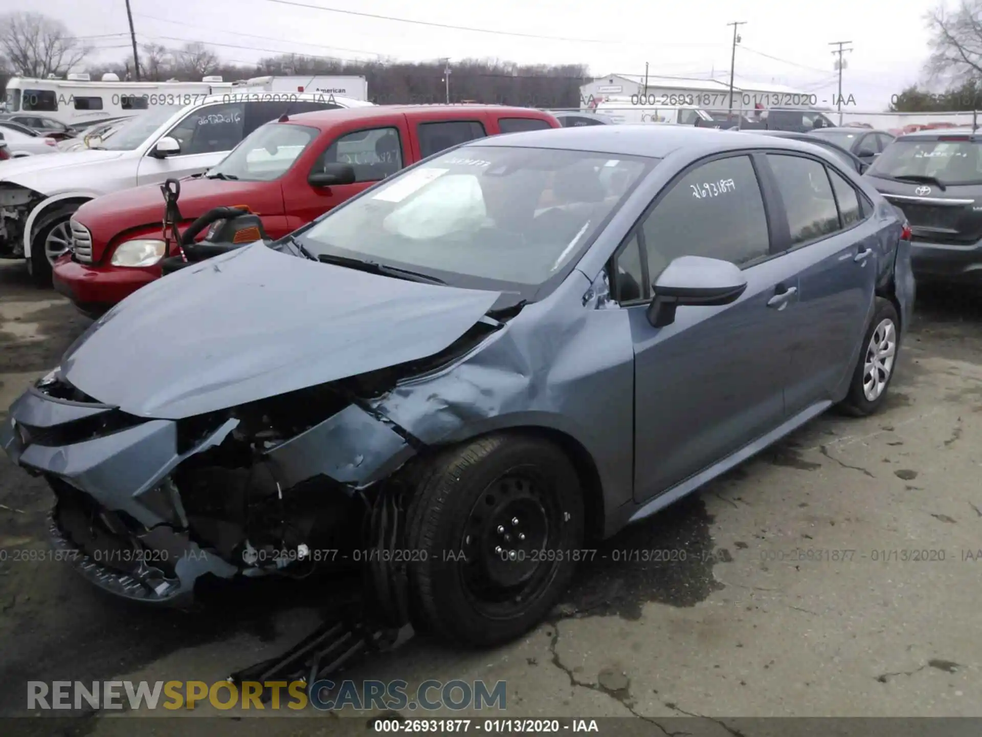 2 Photograph of a damaged car JTDEPRAE2LJ042829 TOYOTA COROLLA 2020