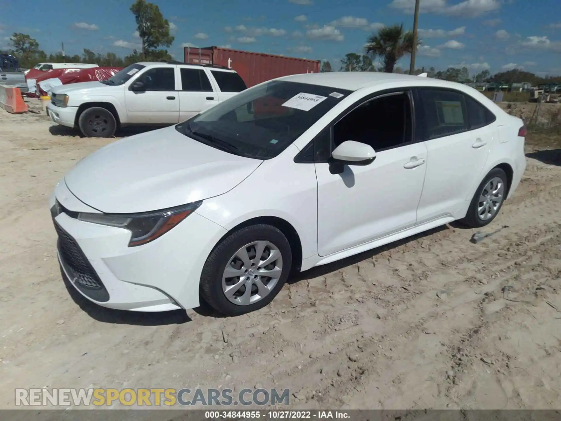 2 fotografías del automóvil dañado JTDEPRAE2LJ044676 TOYOTA COROLLA 2020