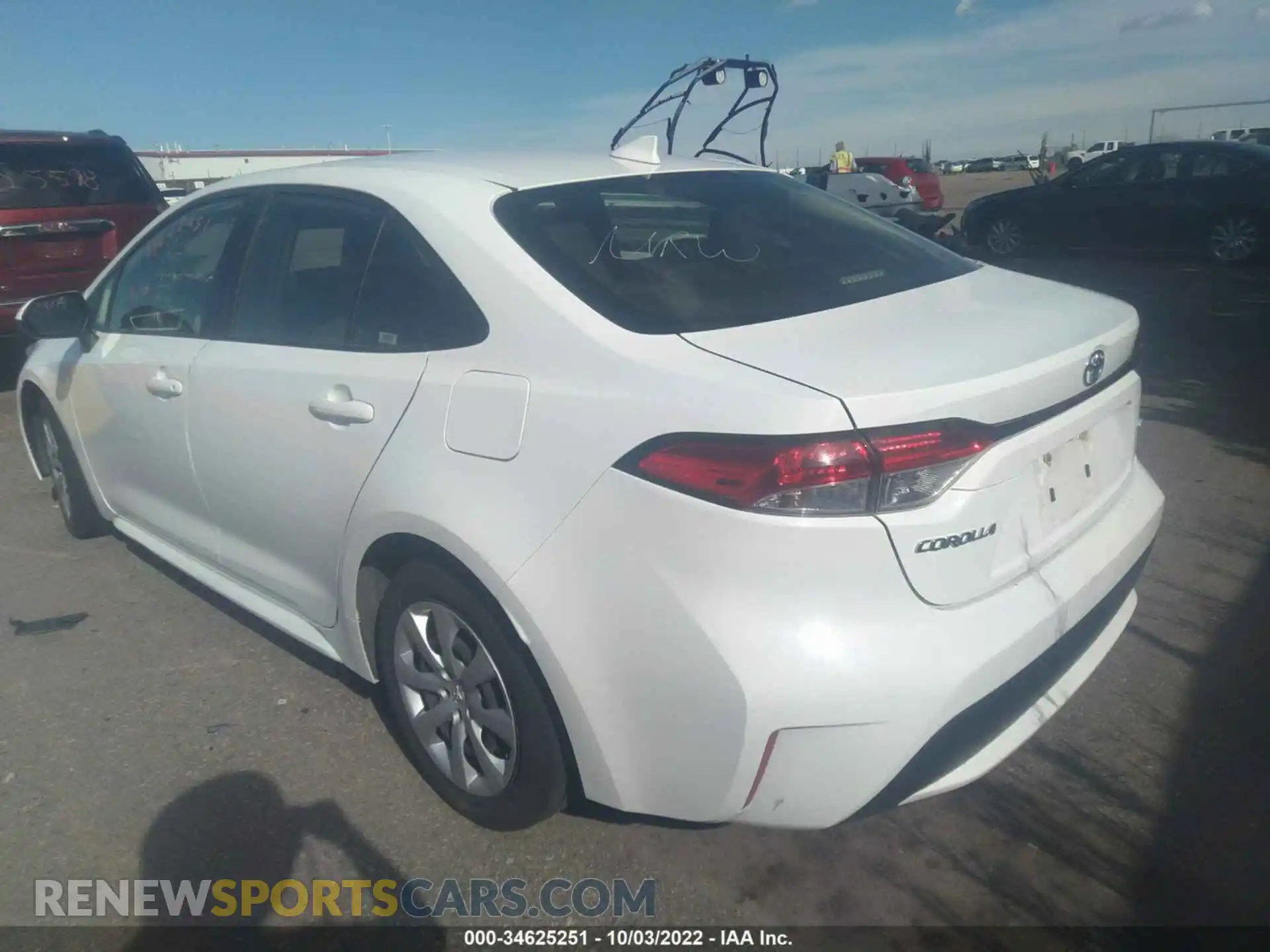 3 fotografías del automóvil dañado JTDEPRAE2LJ045696 TOYOTA COROLLA 2020