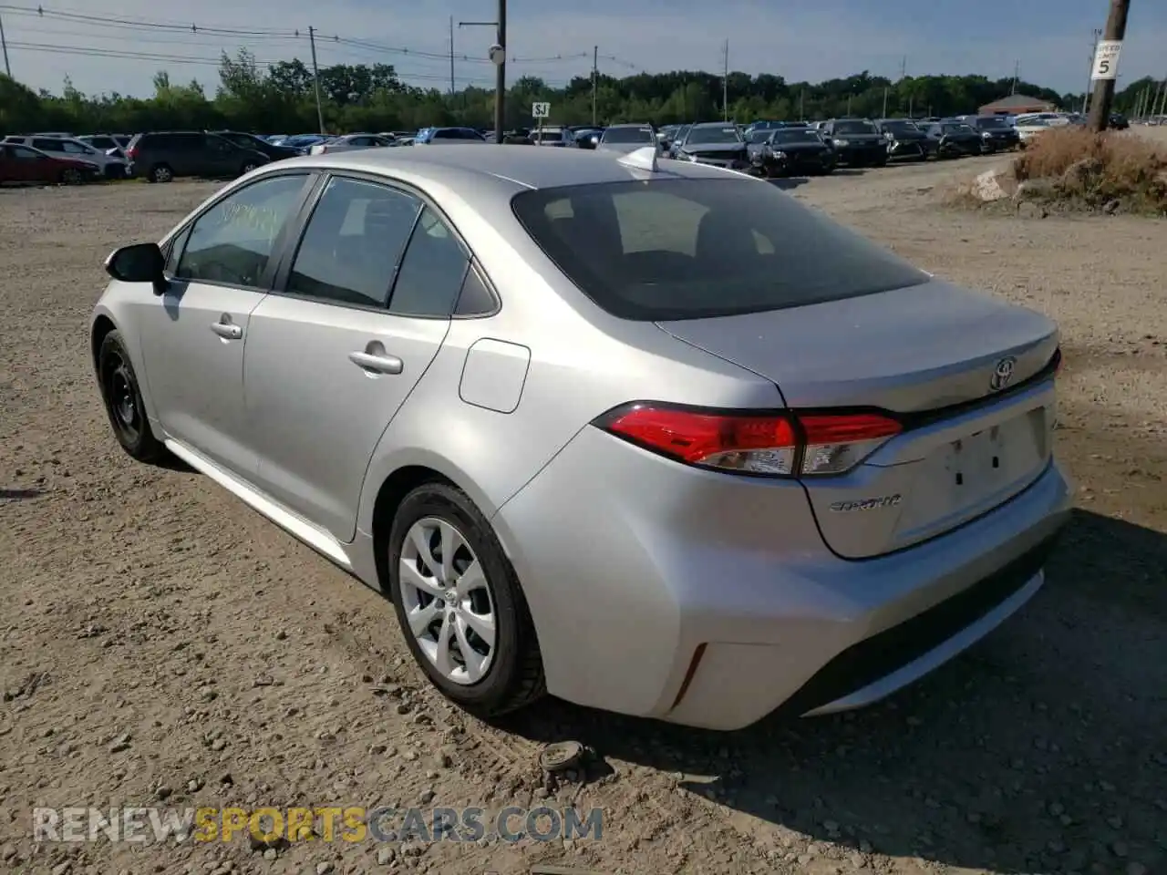 3 Photograph of a damaged car JTDEPRAE2LJ046752 TOYOTA COROLLA 2020