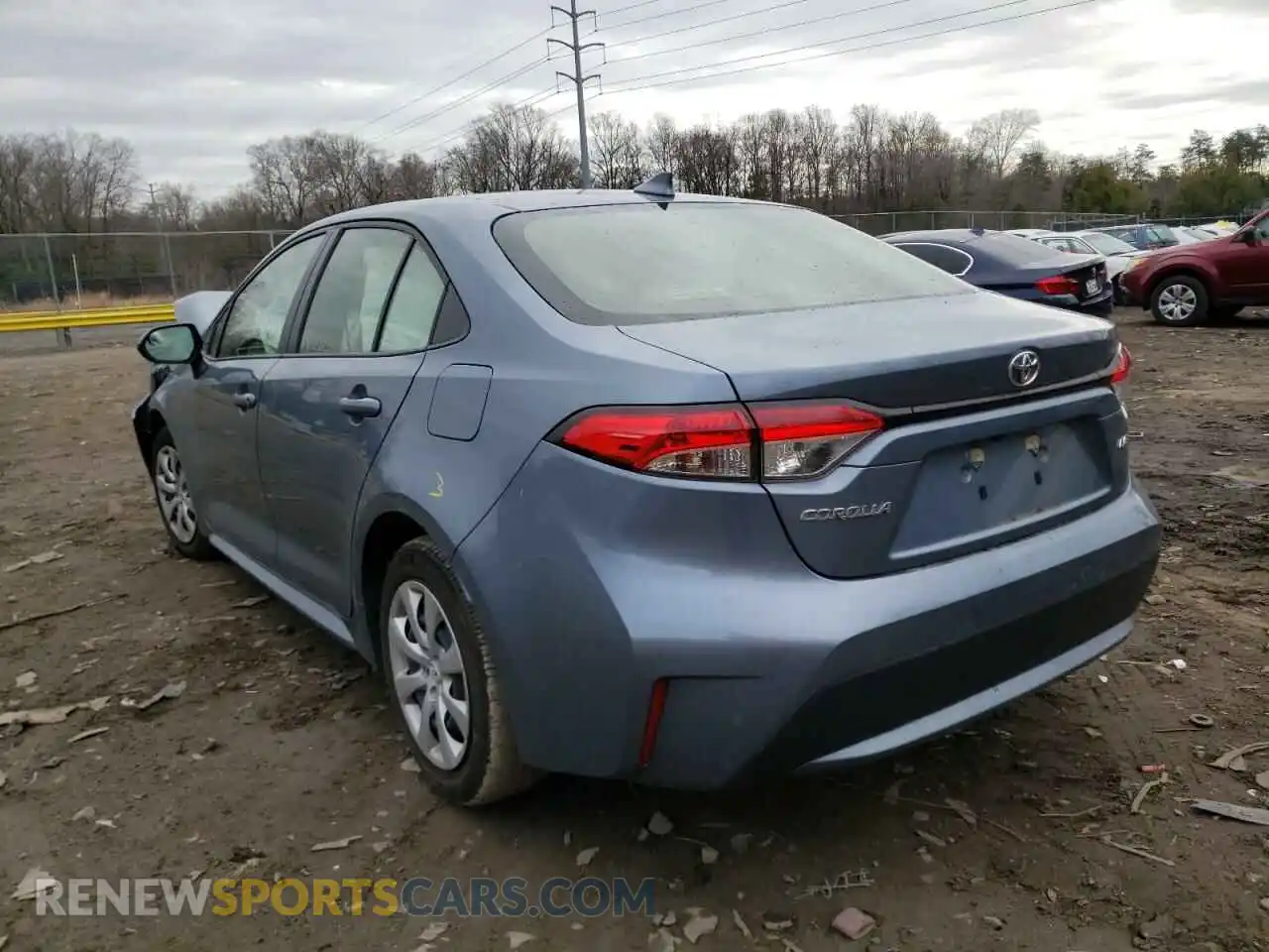 3 Photograph of a damaged car JTDEPRAE2LJ049036 TOYOTA COROLLA 2020