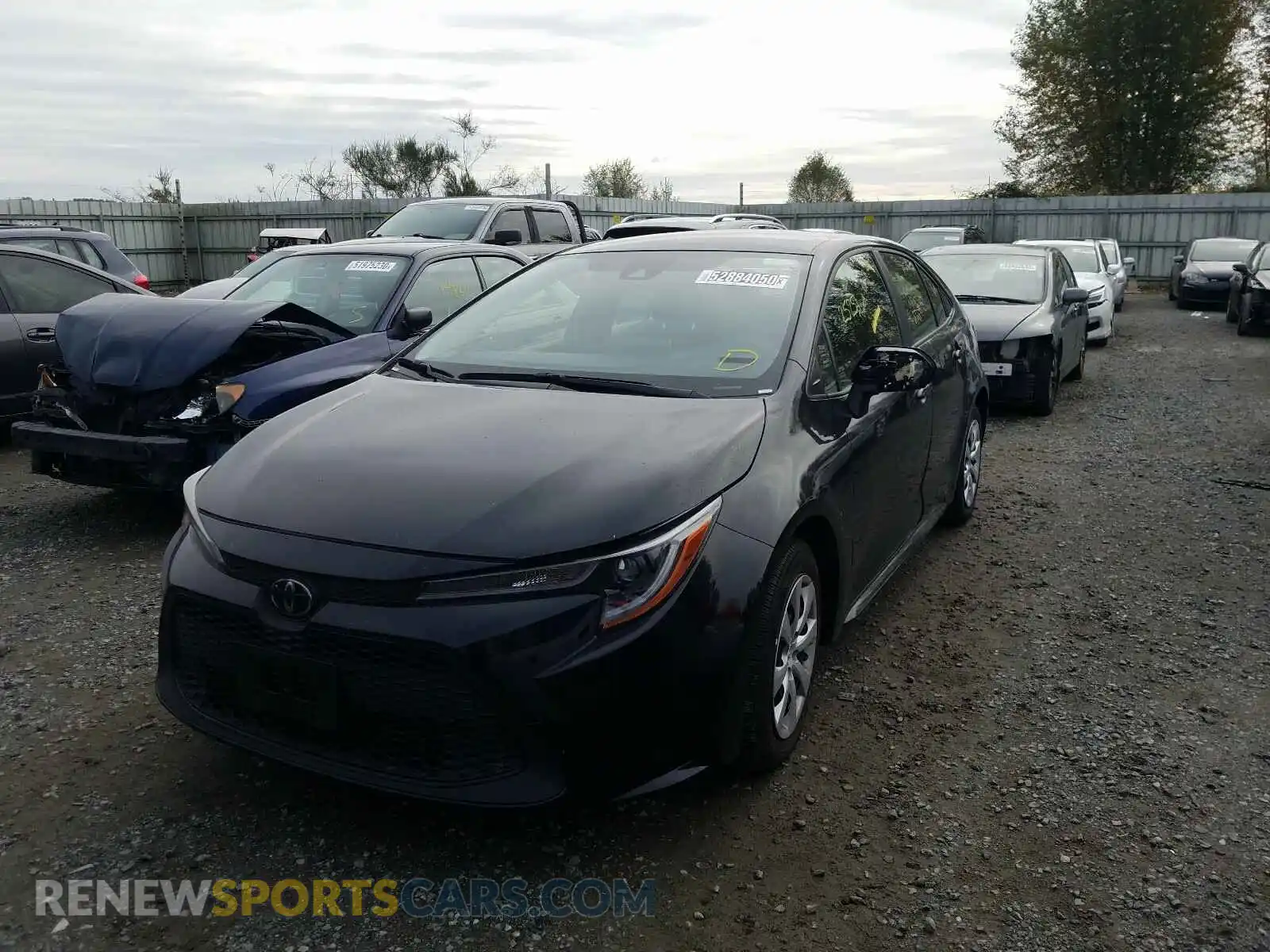 2 fotografías del automóvil dañado JTDEPRAE2LJ052535 TOYOTA COROLLA 2020