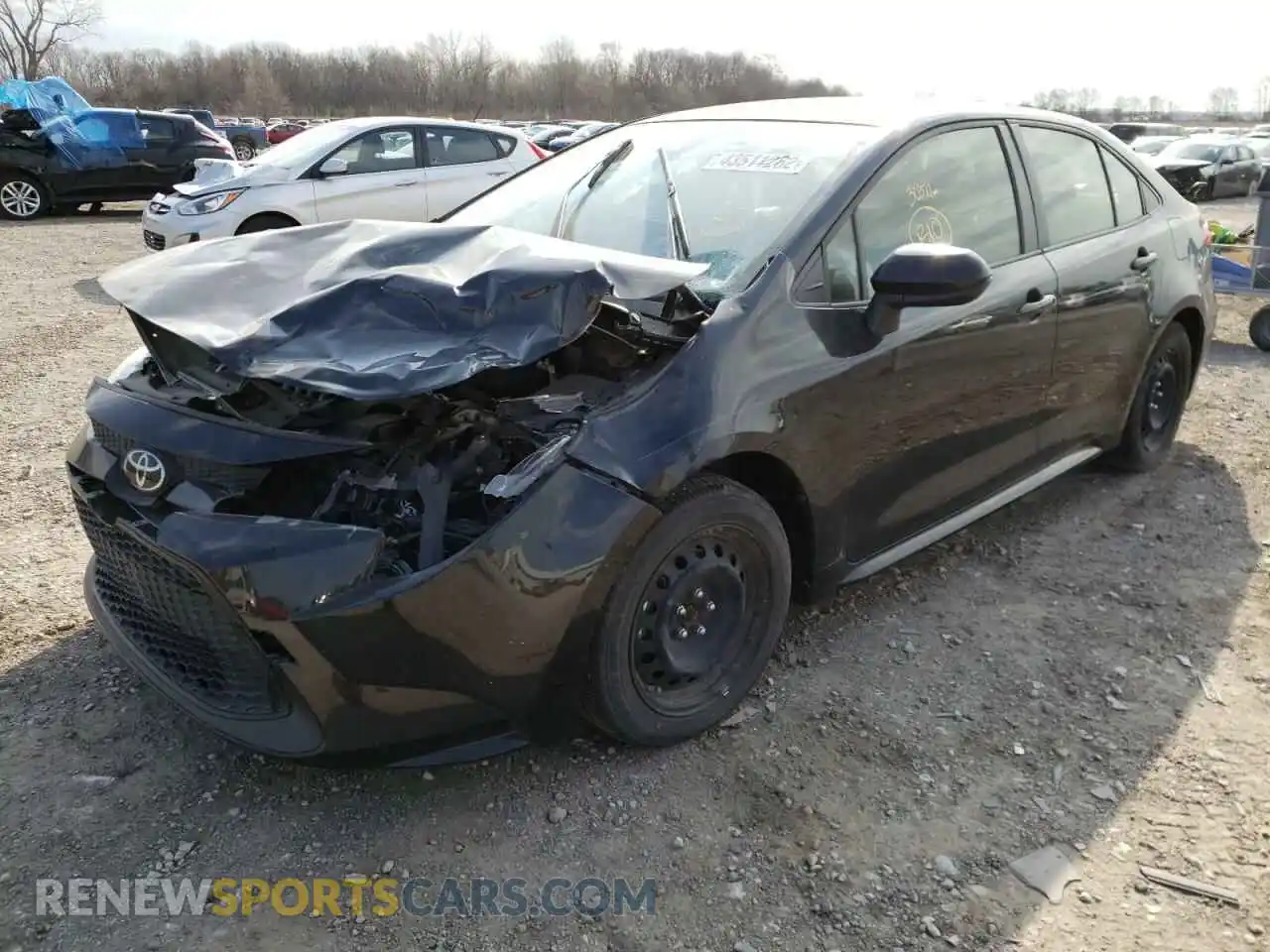 2 Photograph of a damaged car JTDEPRAE2LJ054043 TOYOTA COROLLA 2020