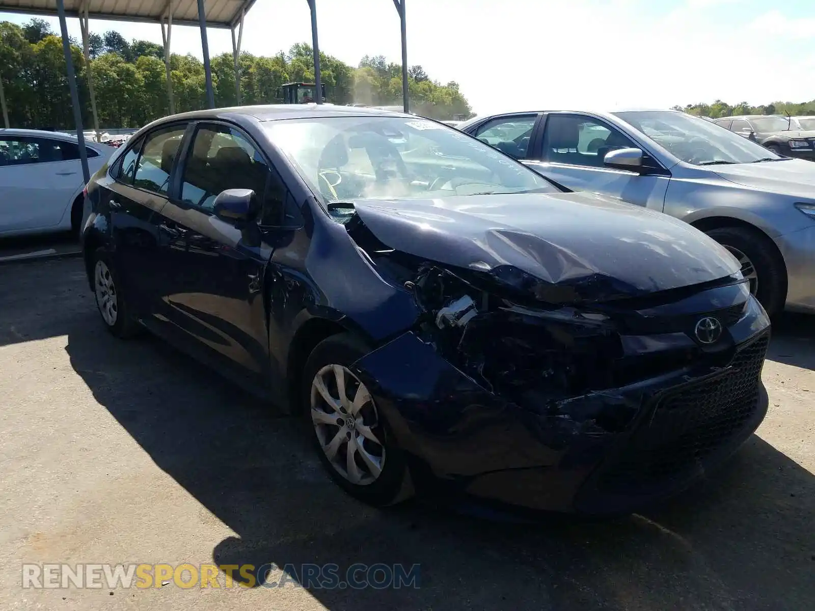 1 Photograph of a damaged car JTDEPRAE2LJ054589 TOYOTA COROLLA 2020
