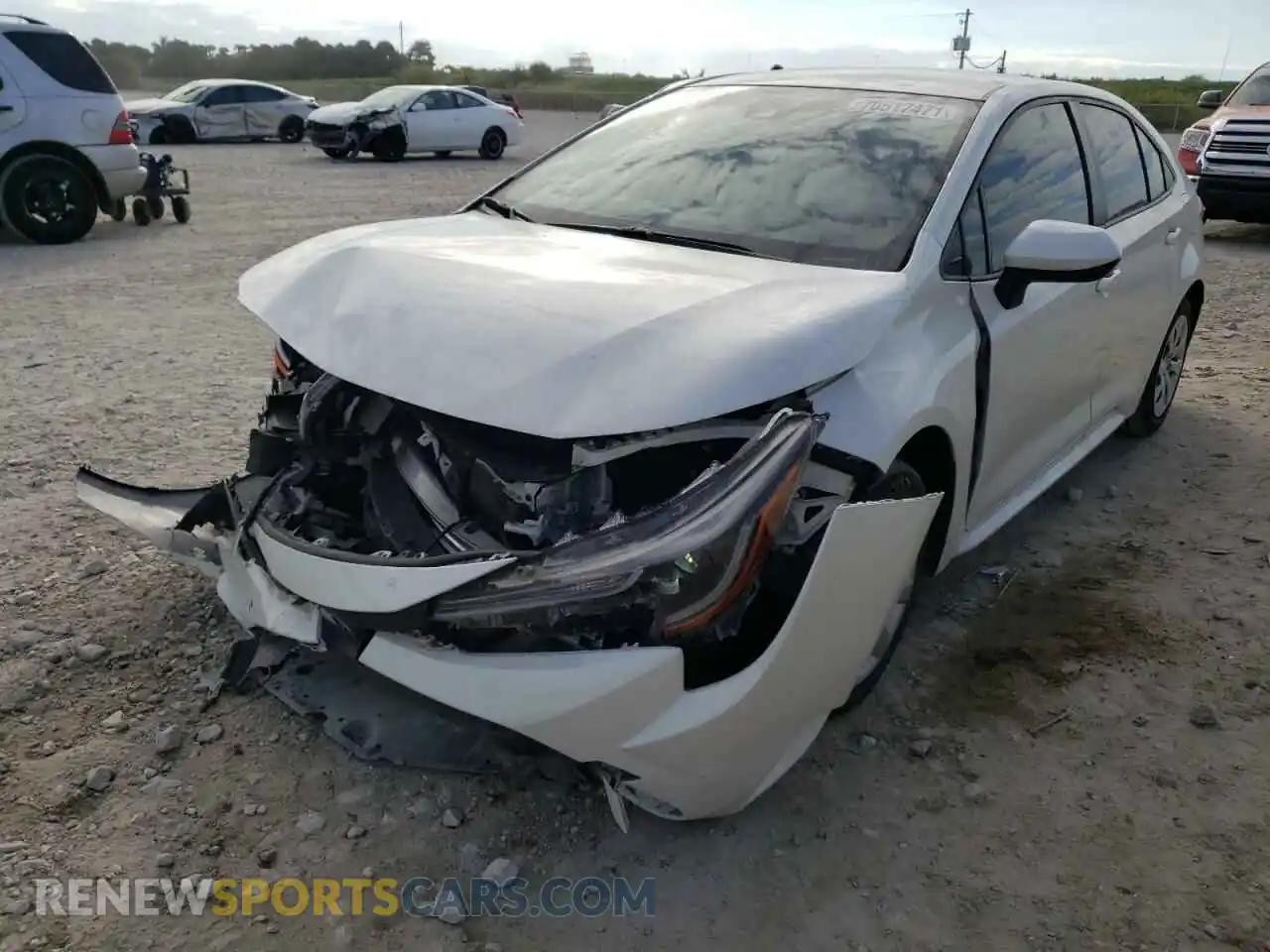 2 Photograph of a damaged car JTDEPRAE2LJ056276 TOYOTA COROLLA 2020