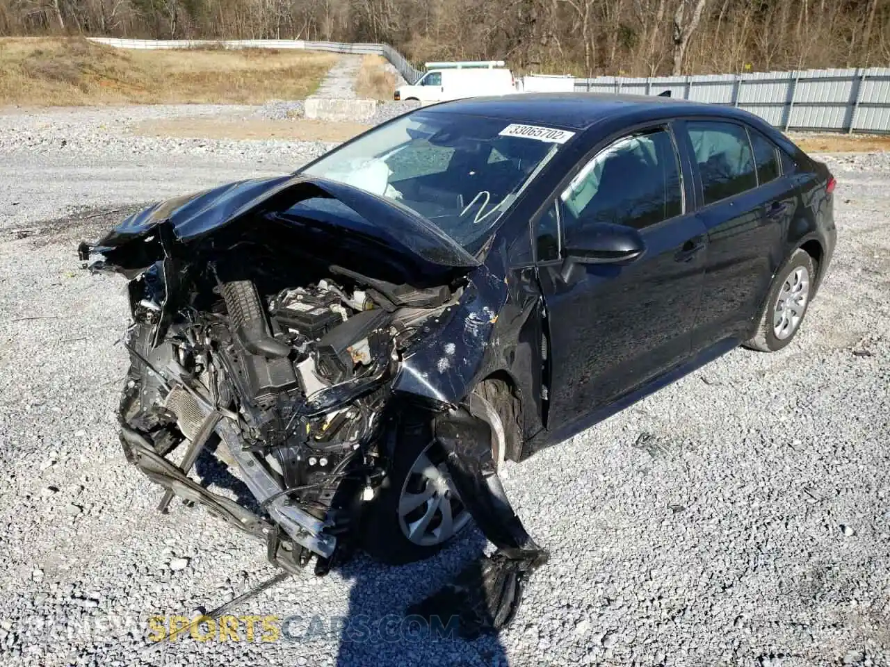 2 Photograph of a damaged car JTDEPRAE2LJ058965 TOYOTA COROLLA 2020