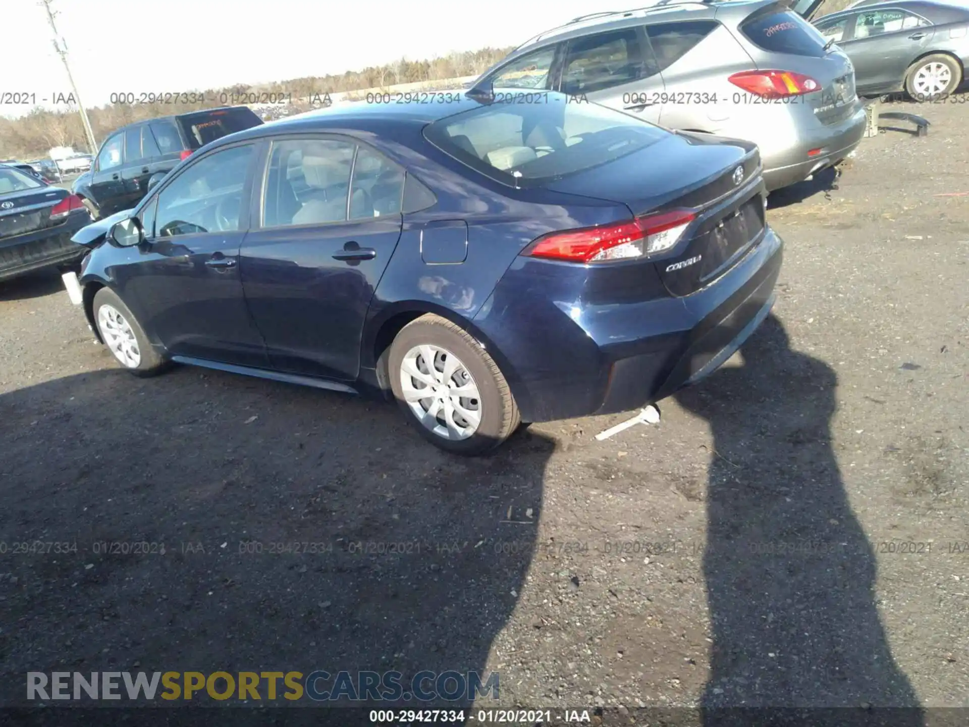 3 Photograph of a damaged car JTDEPRAE2LJ060294 TOYOTA COROLLA 2020