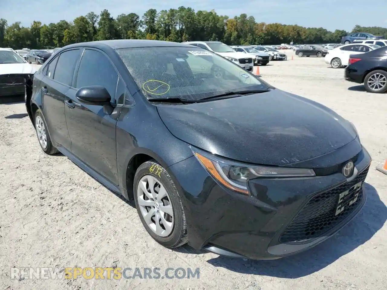 1 Photograph of a damaged car JTDEPRAE2LJ060649 TOYOTA COROLLA 2020