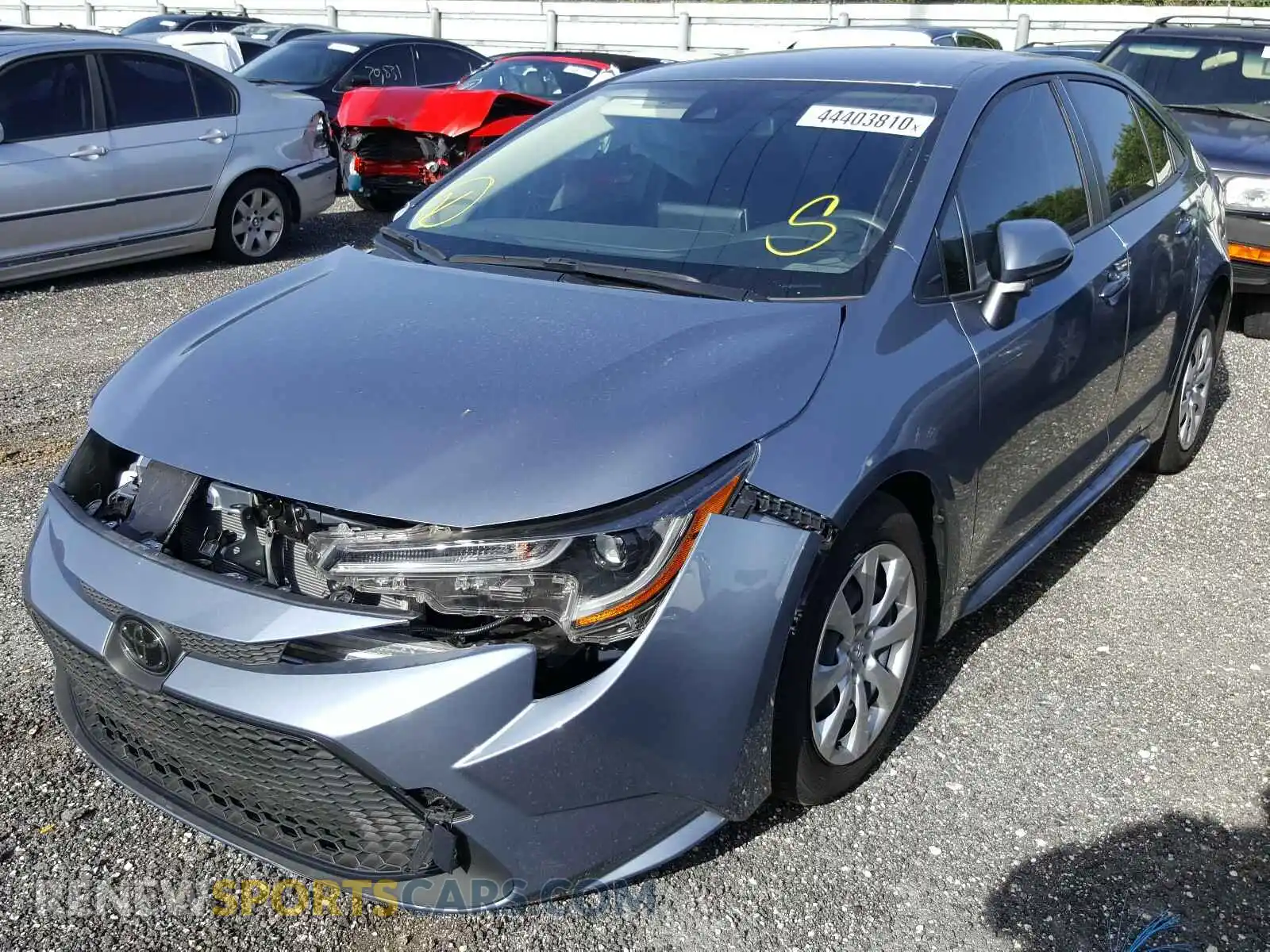 2 Photograph of a damaged car JTDEPRAE2LJ068041 TOYOTA COROLLA 2020