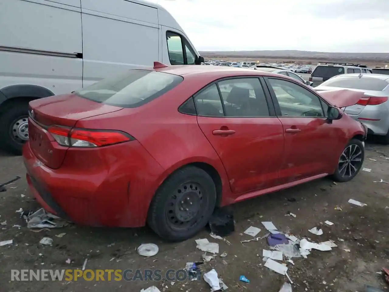 3 Photograph of a damaged car JTDEPRAE2LJ073109 TOYOTA COROLLA 2020